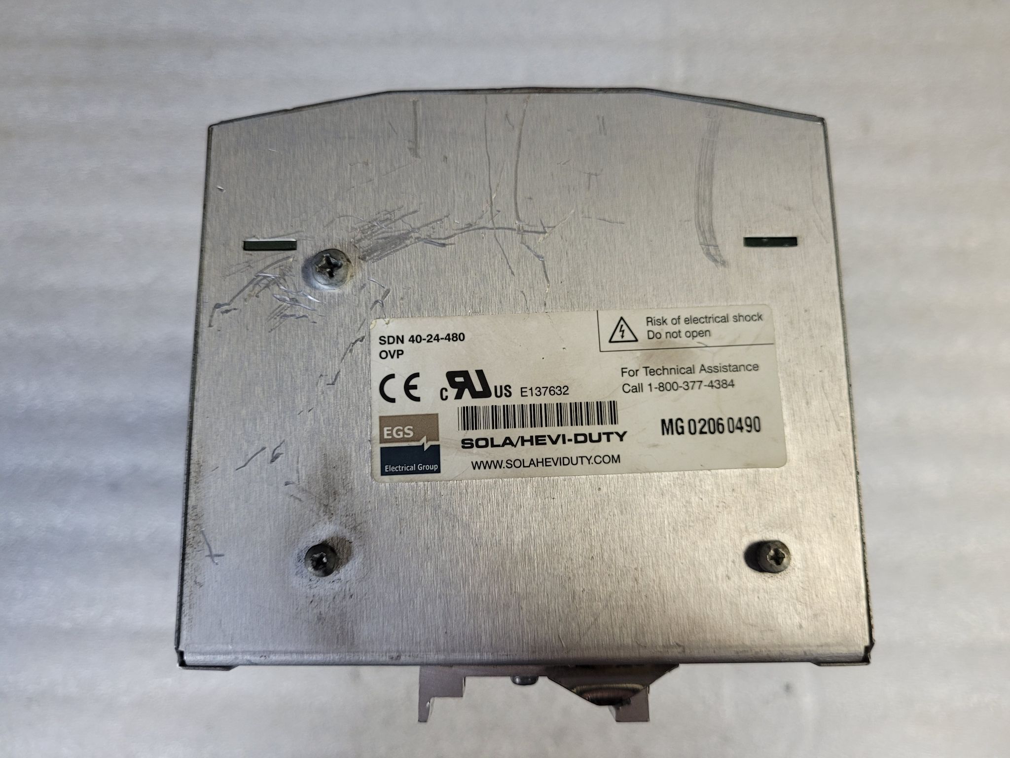 SOLA SDN 40-24-480 24VDC 40A DIN Rail Power Supply USED 2