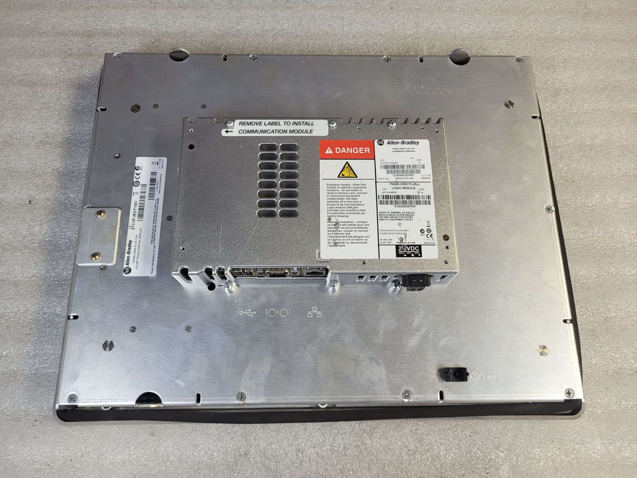 ALLEN BRADLEY 2711P-RDT15C PanelView Plus 1500 USED 1