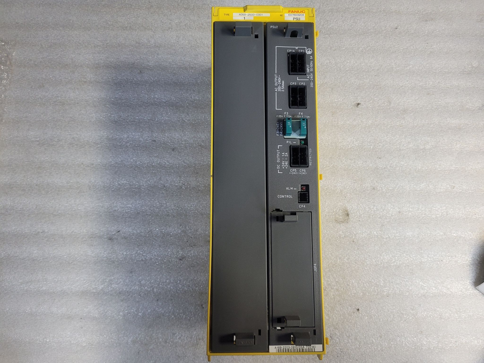 FANUC A05B-2500-C001 Backplane w/ A16B-2203-0910 PSU for R-30iA Controller USED 1