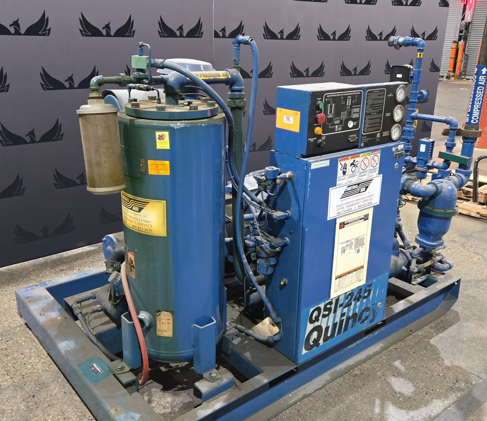 QUINCY QSI-245 Rotary Screw Air Compressor USED 2