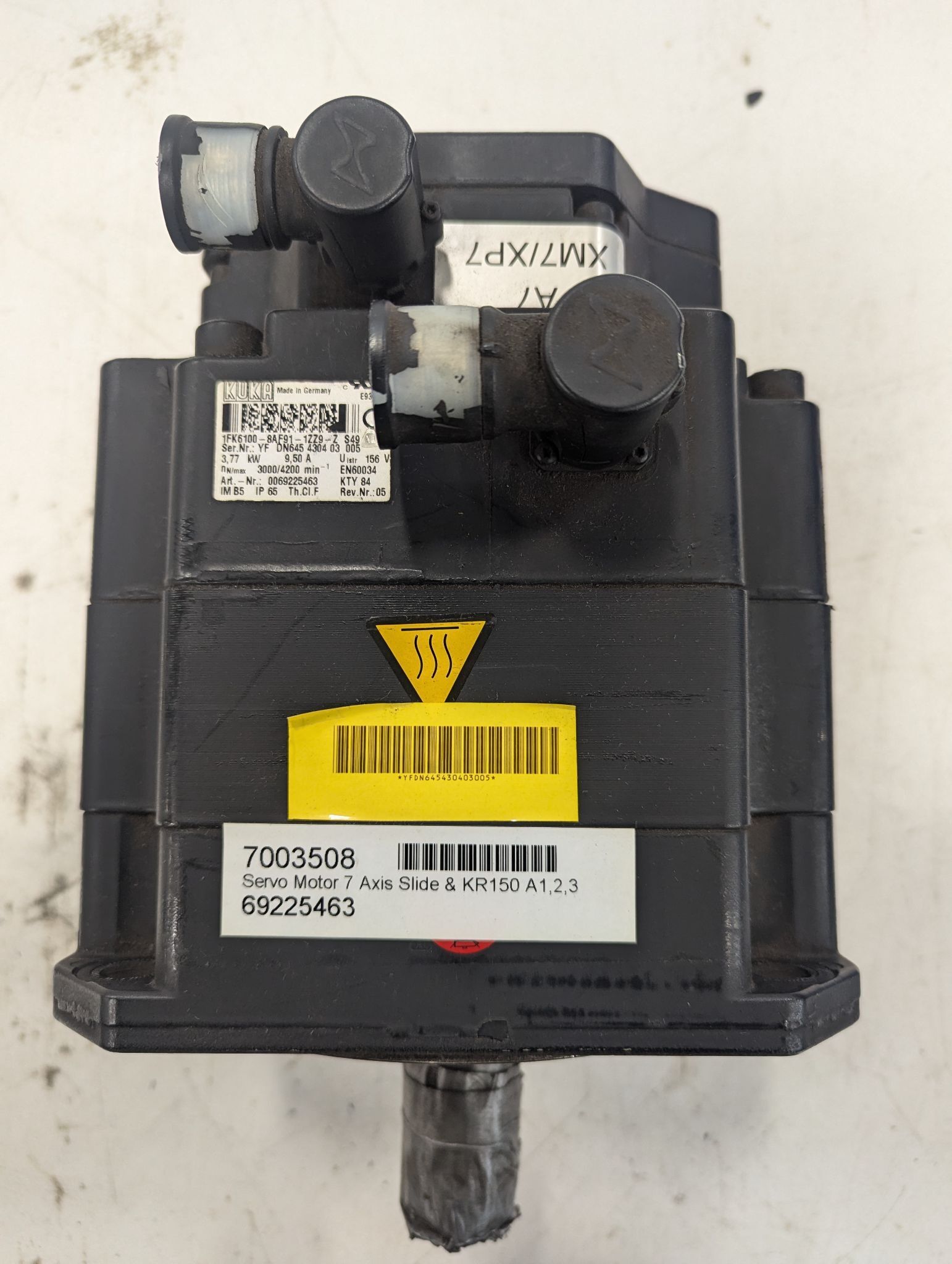 KUKA 1FK6100-8AF91-1ZZ9-Z S49 SERVO MOTOR USED 0