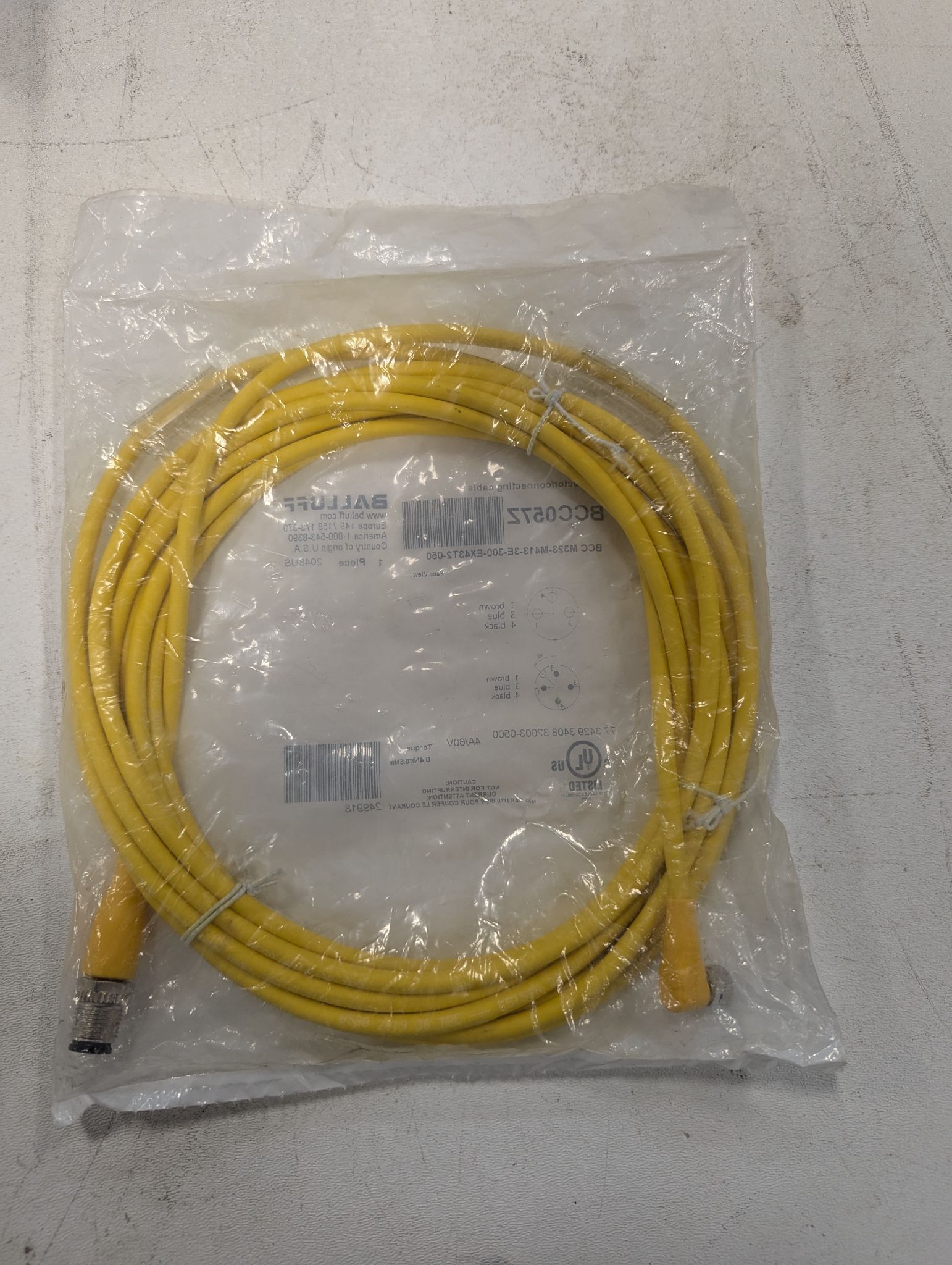 BALLUFF CABLE BCC M323-M413-3E-300-EX43T2-050 NEW 1
