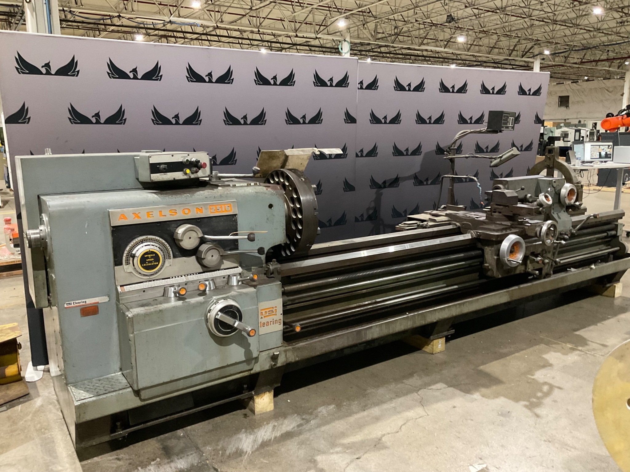 AXELSON 2516 ENGINE LATHE USED 0
