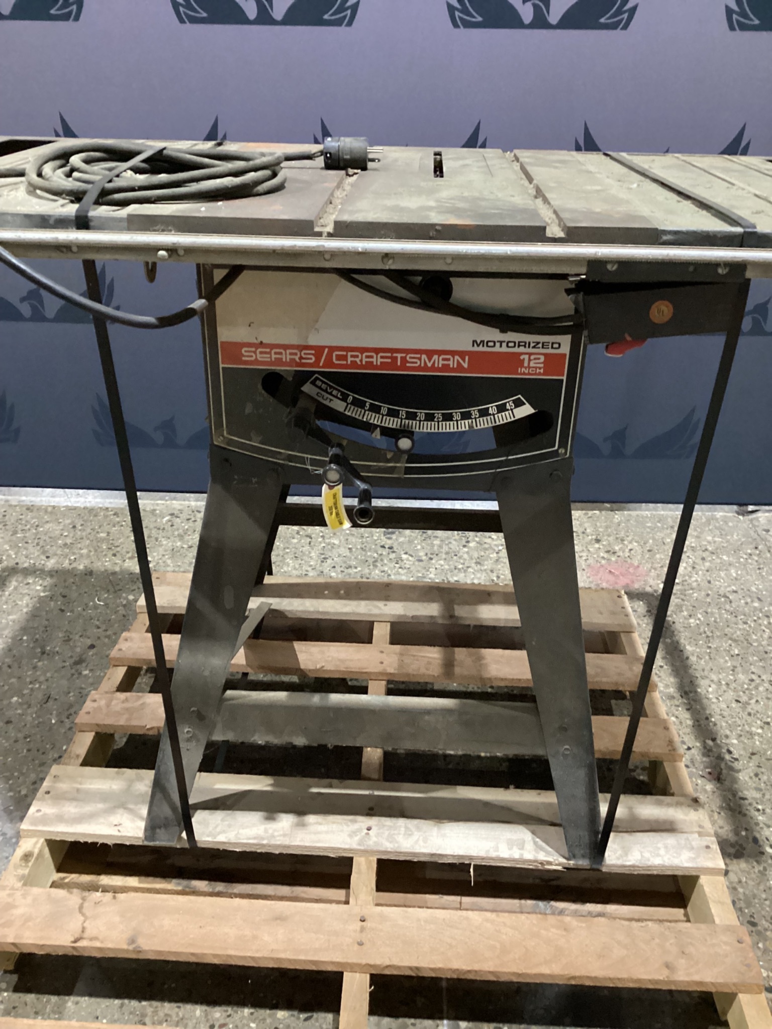 CRAFTSMAN 113-299130 Vintage 12" Electric Table Saw USED 1