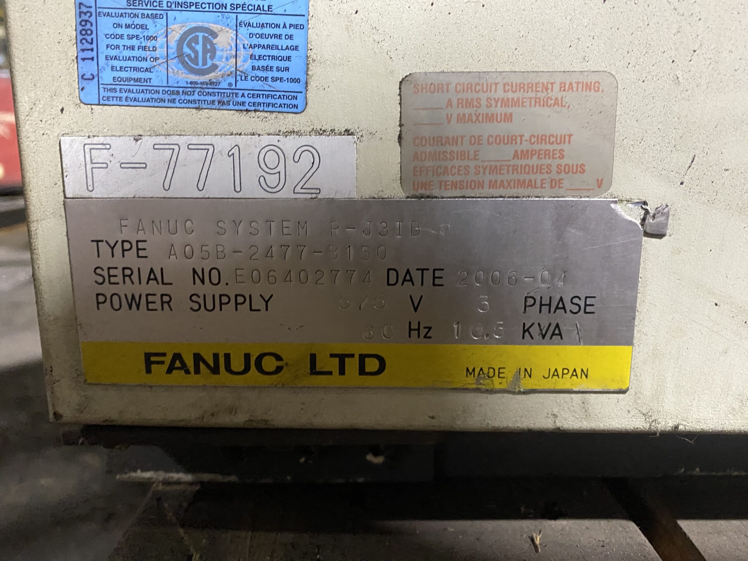 FANUC - R-J3iB PARTS ONLY 5