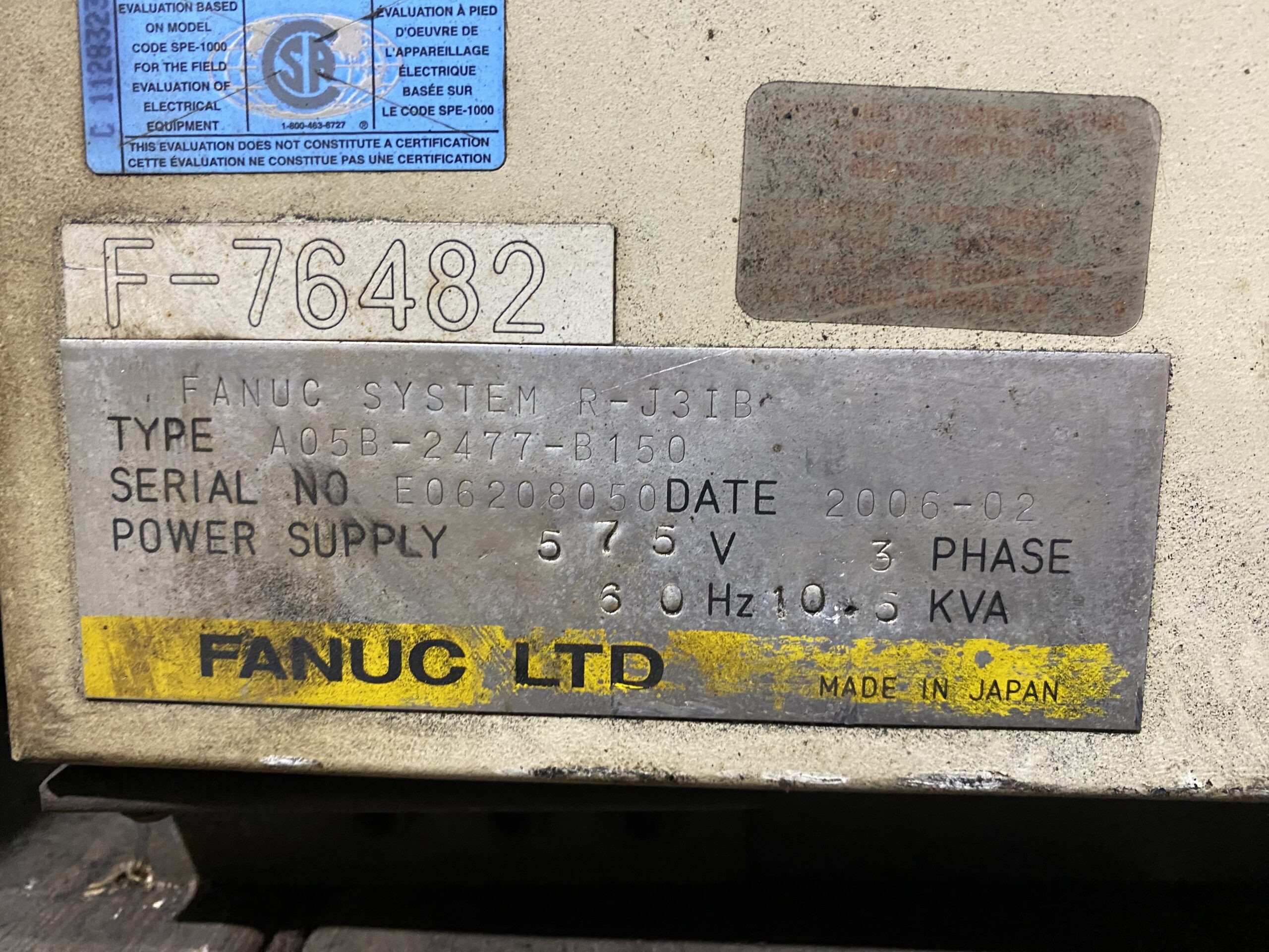 FANUC - R-J3iB ROBOT CONTROLLER PARTS ONLY 1