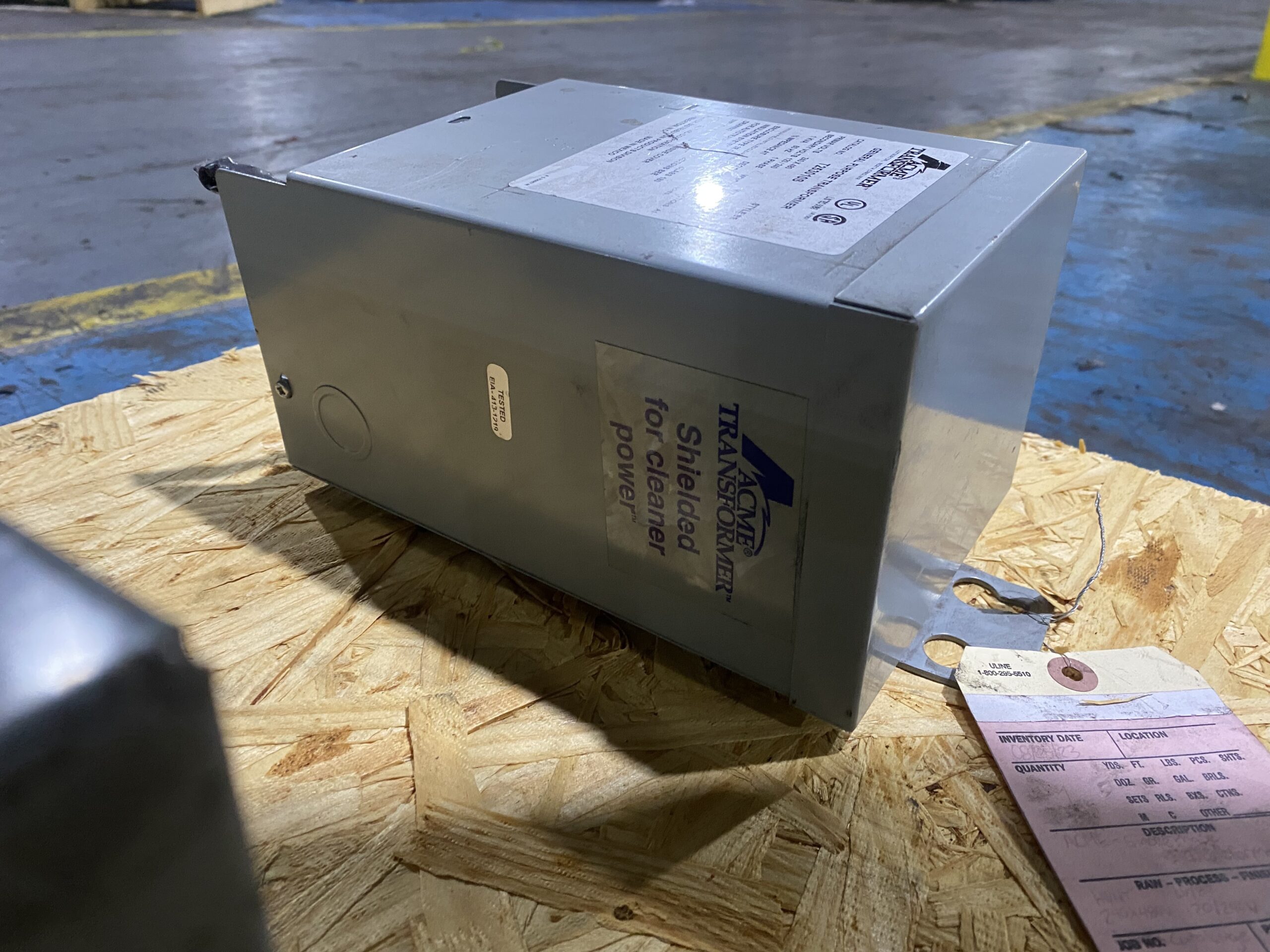 ACME ELECTRIC - T253010S Transformer 240X480V - 120/240V, 1kVA USED 3