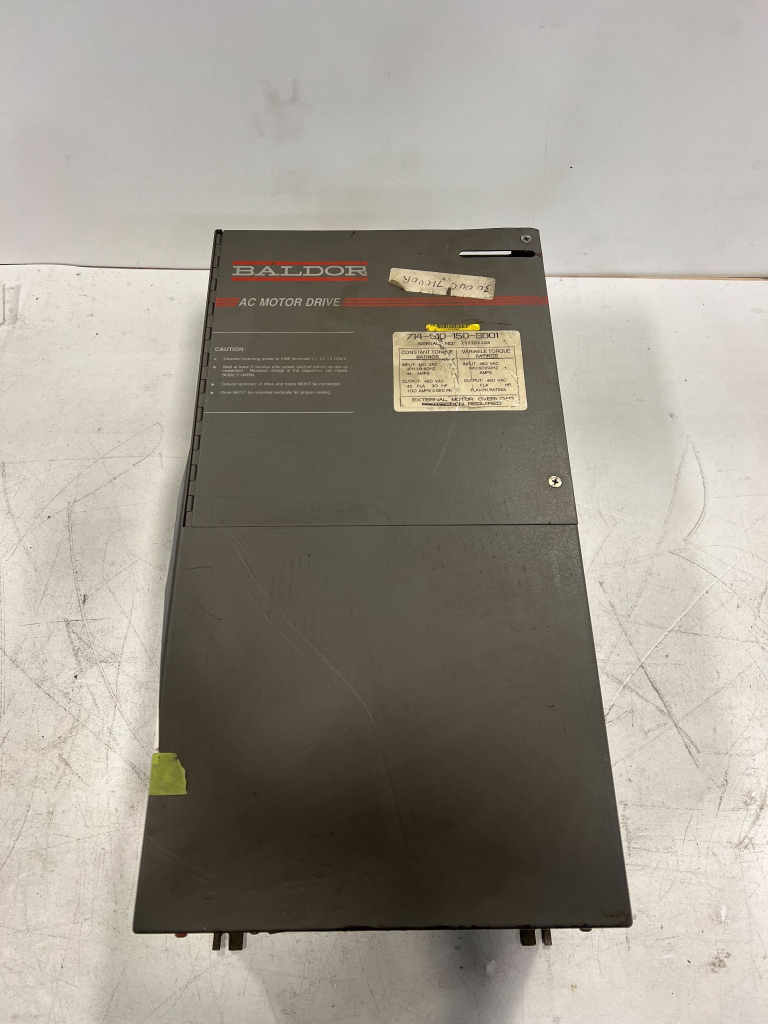 BALDOR 714-510-150-S001 AC MOTOR DRIVE USED 0