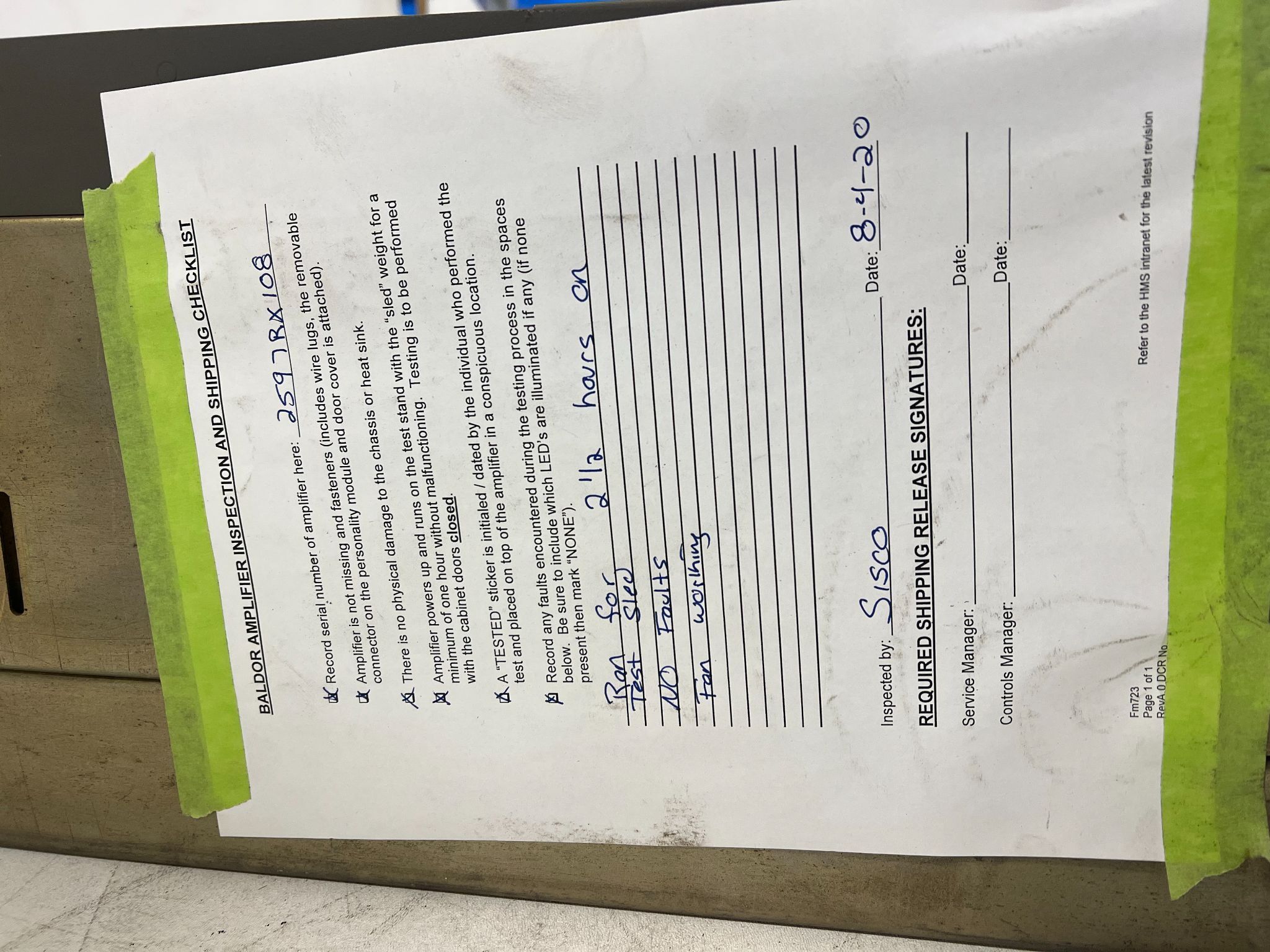 BALDOR 714-510-150-S001 AC MOTOR DRIVE USED 1