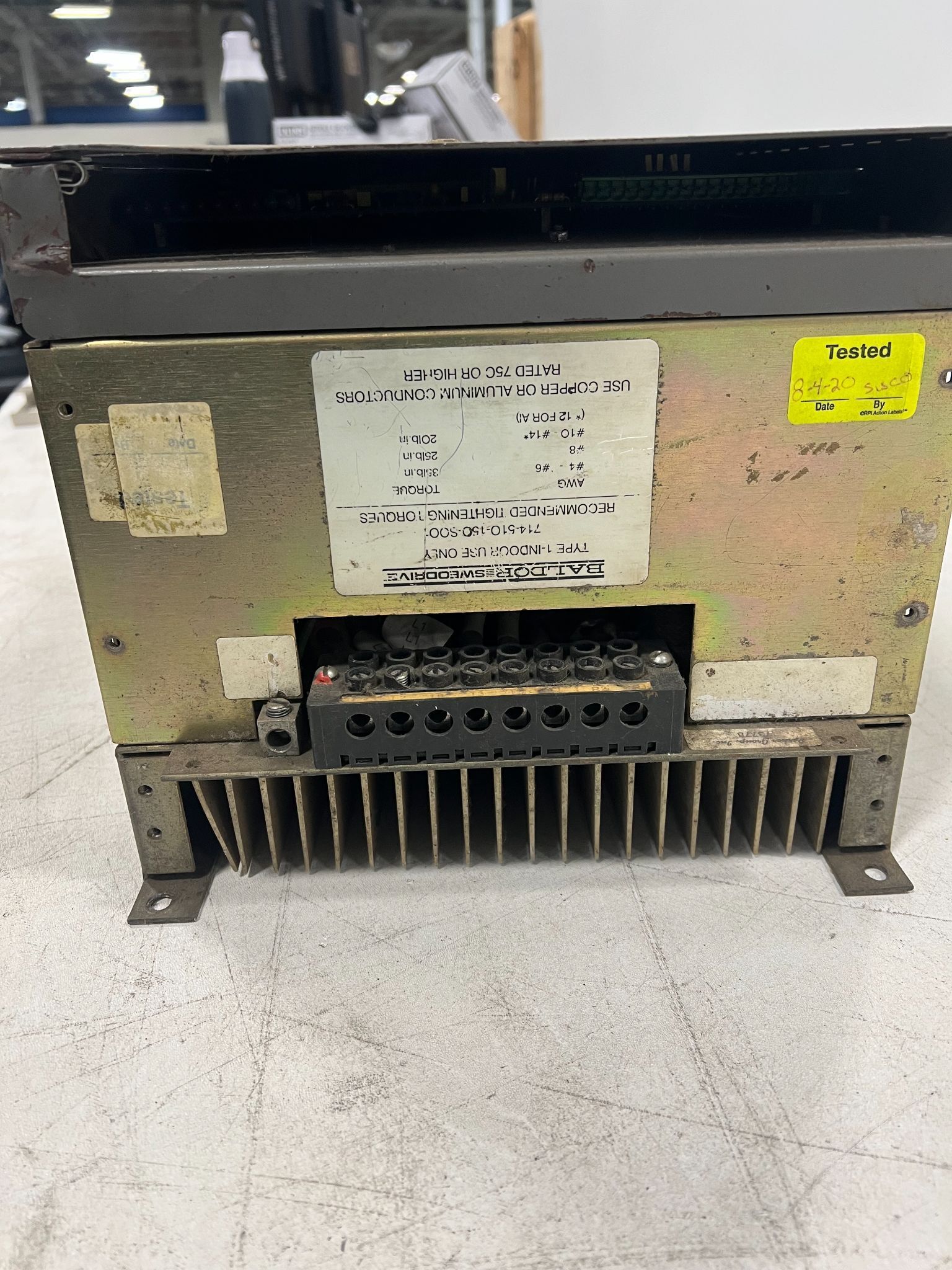BALDOR 714-510-150-S001 AC MOTOR DRIVE USED 3