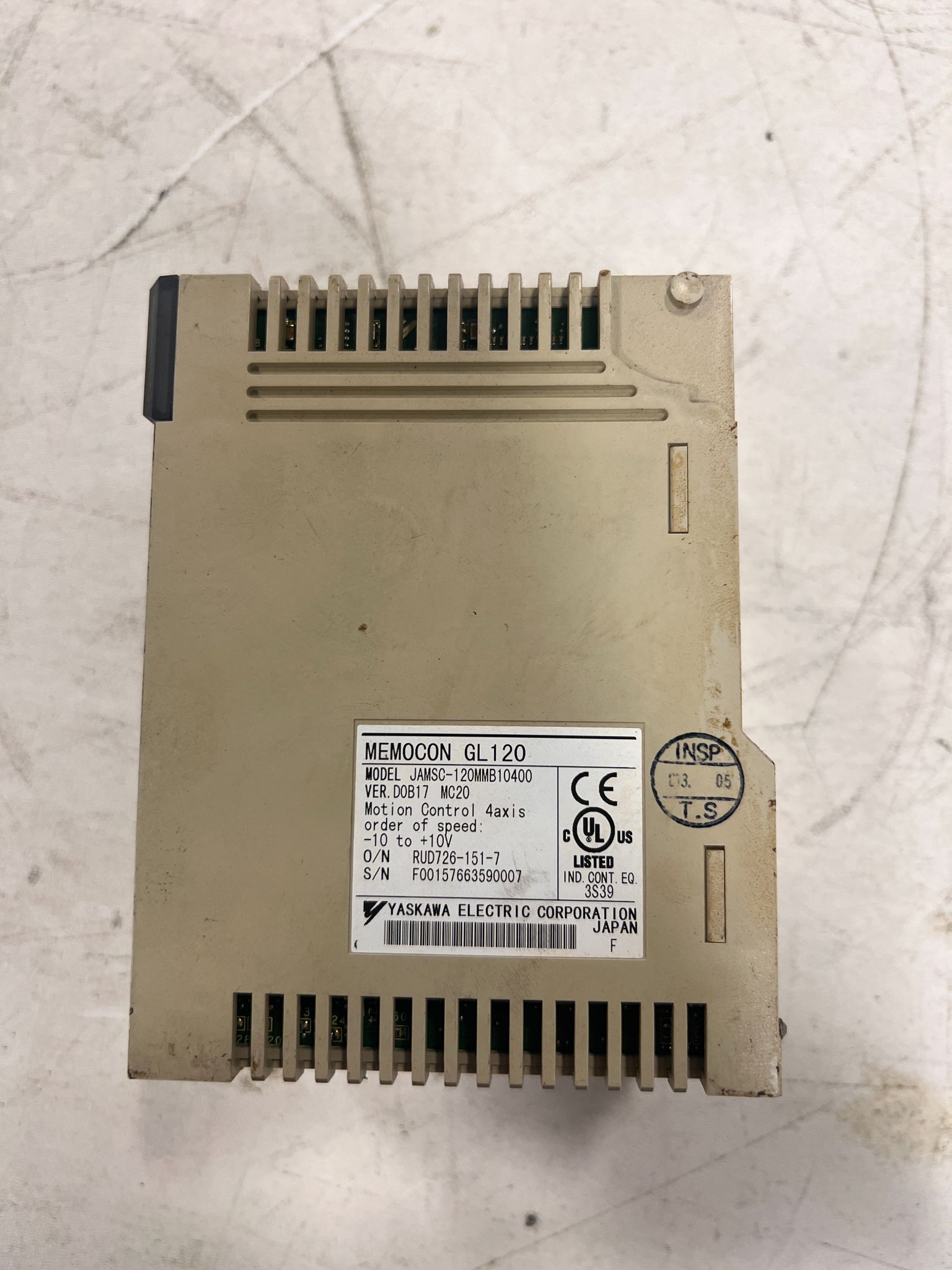 YASKAWA JAMSC-120MMB10400 SERVO DRIVE USED 3