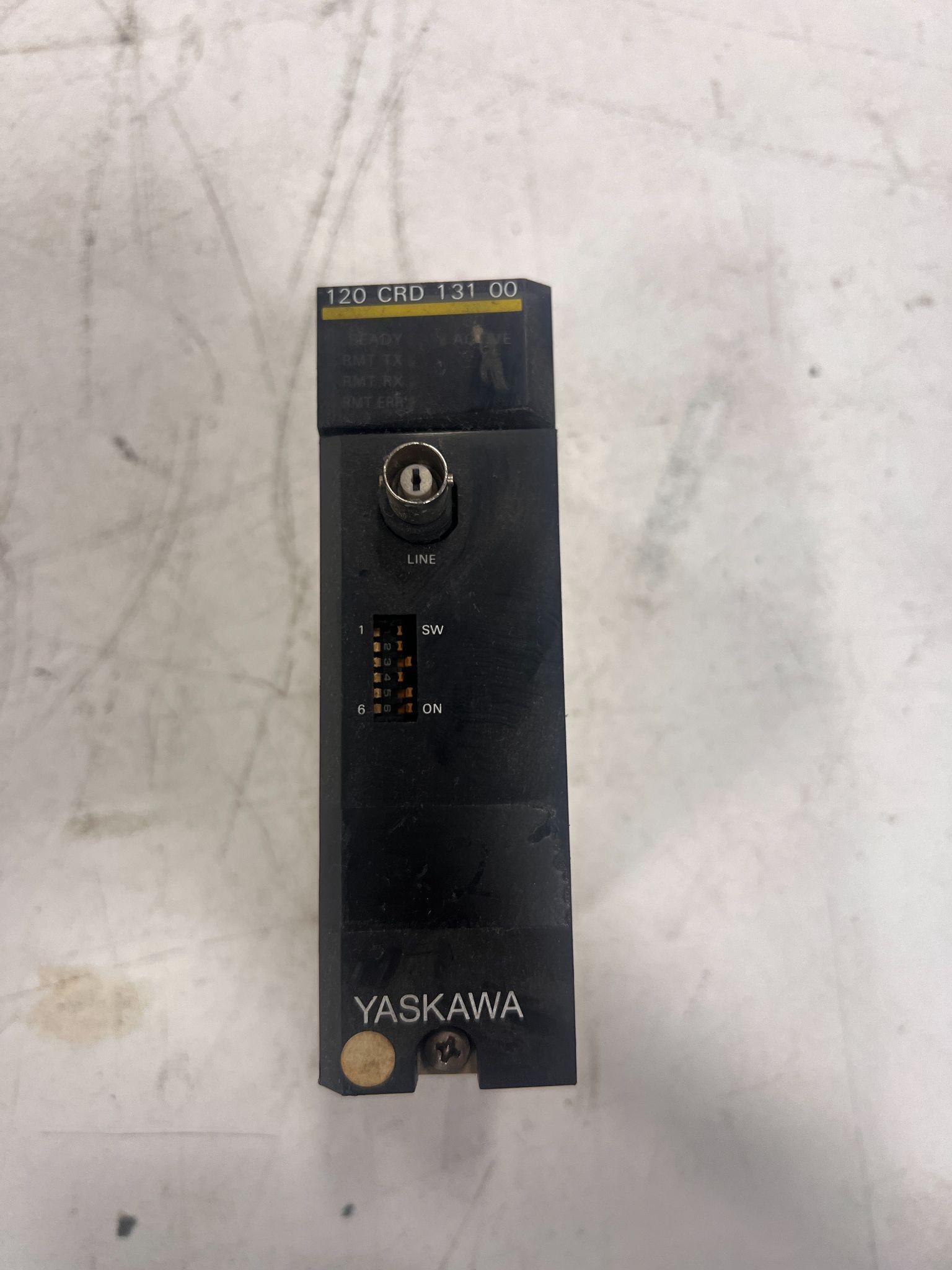 YASKAWA JAMSC-120CRD13100 INPUT/OUTPUT MODULE USED 0