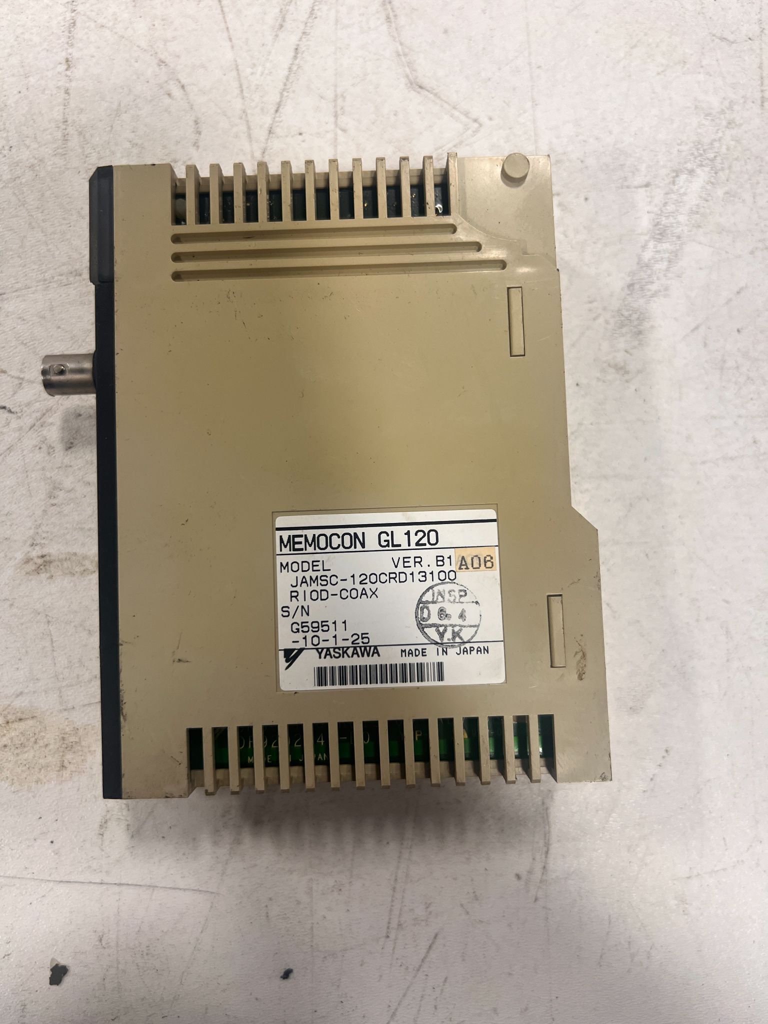 YASKAWA JAMSC-120CRD13100 INPUT/OUTPUT MODULE USED 2