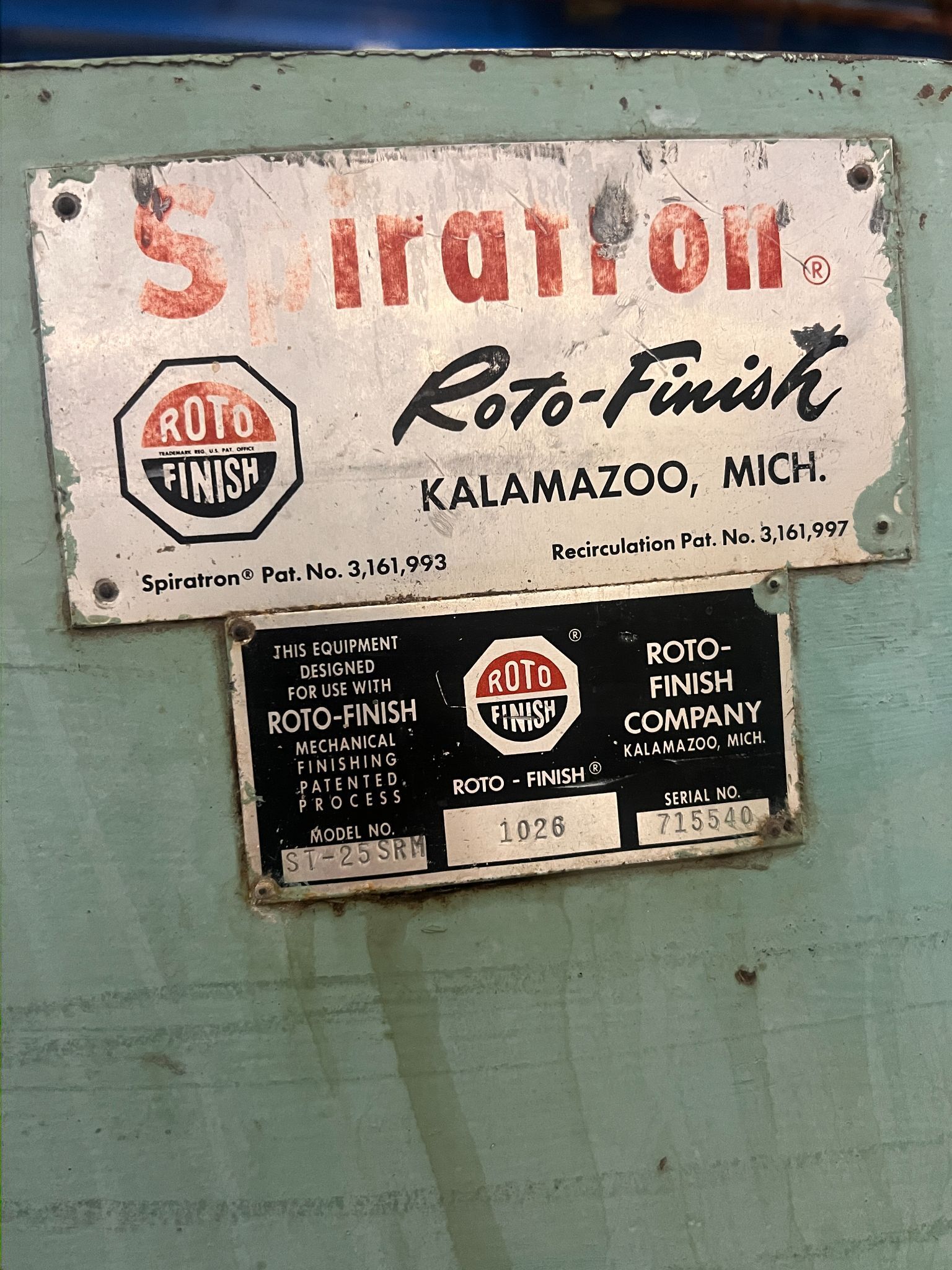SPIRATION ROTO-FINISH ST-25SRM USED 3
