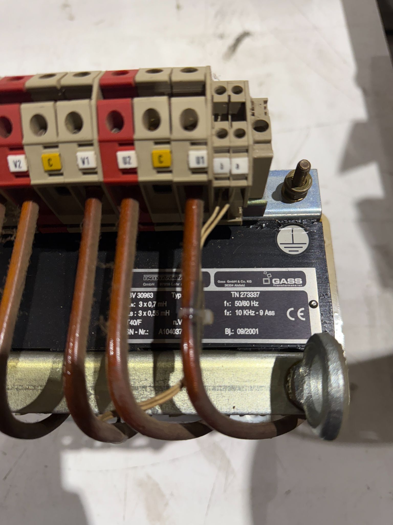 INDRAMAT KD27 TRANSFORMER 45 AMP 10 KHZ USED 3