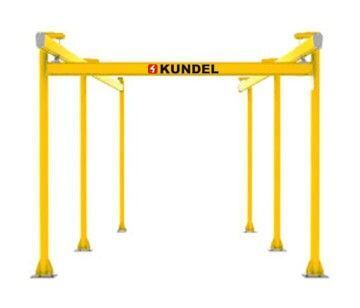 KUNDEL 1K-10X25 FREESTANDING ERGO CRANE SYSTEM WITH 1 TON ACCOLIFT HOIST 0