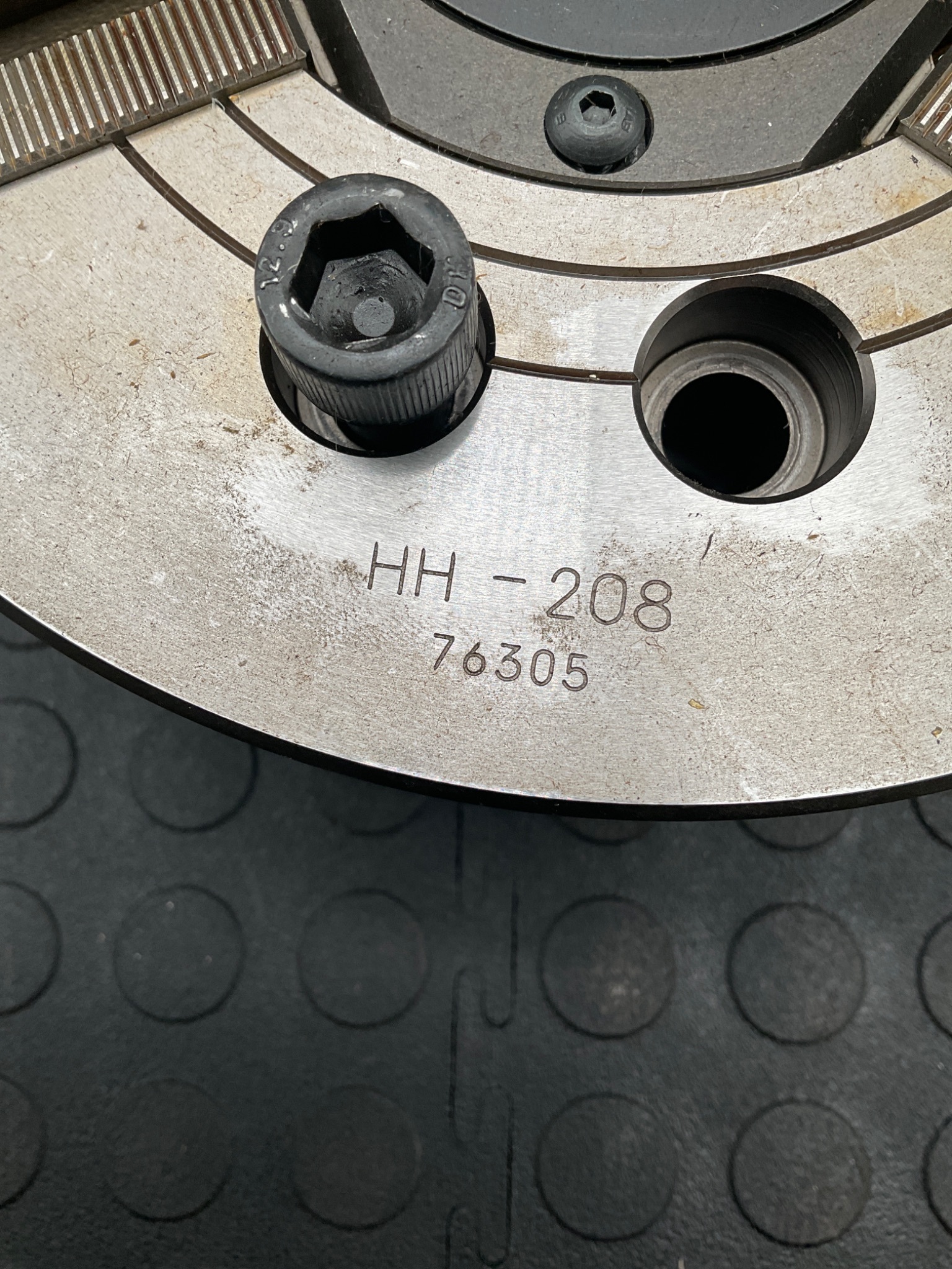 SAMCHULLY HH-208 Lathe Power Chuck 3-Jaw 8" USED 1