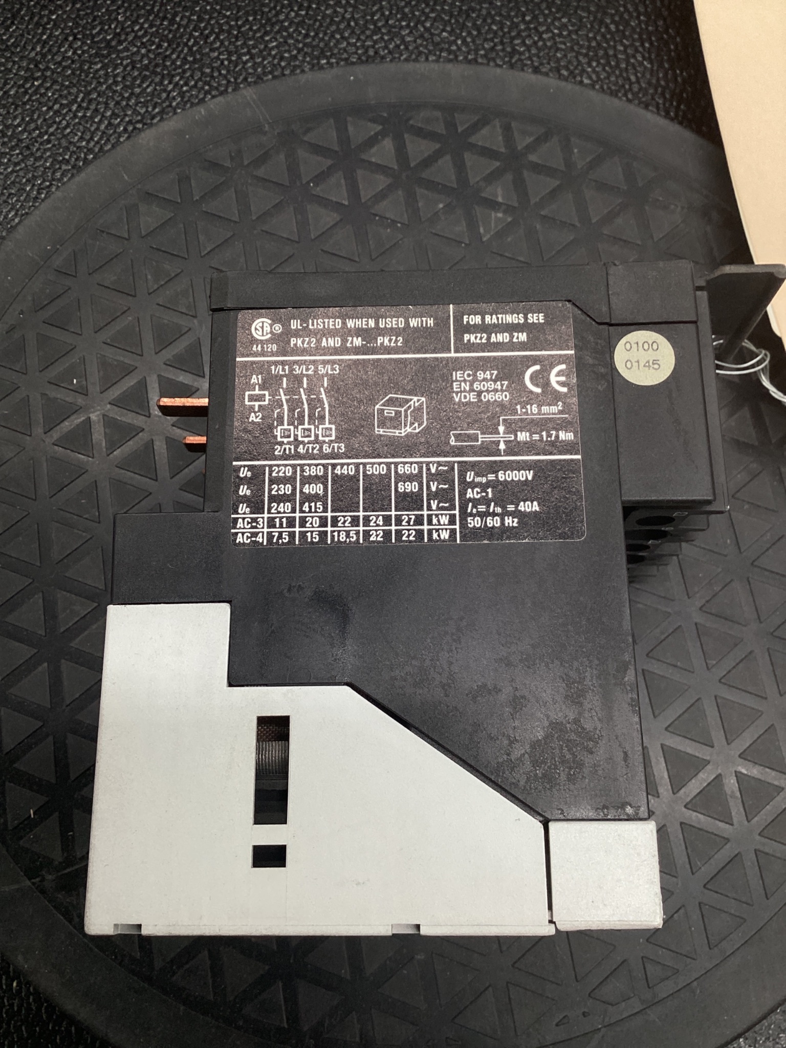 MOELLER S-PKZ 2 Motor Protection Circuit Breaker USED 3