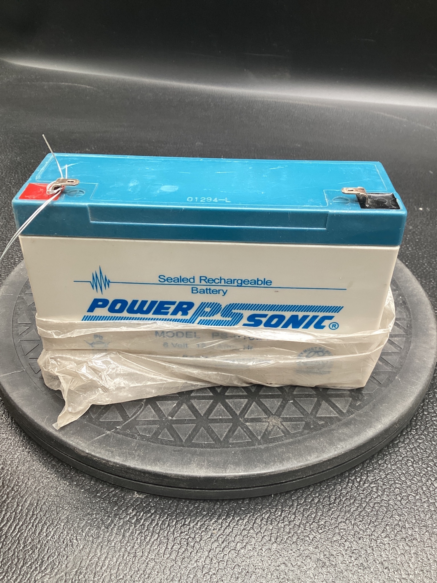 POWER-SONIC PS-6100F1 Sealed Lead Acid Battery 6V 12Ah USED 0