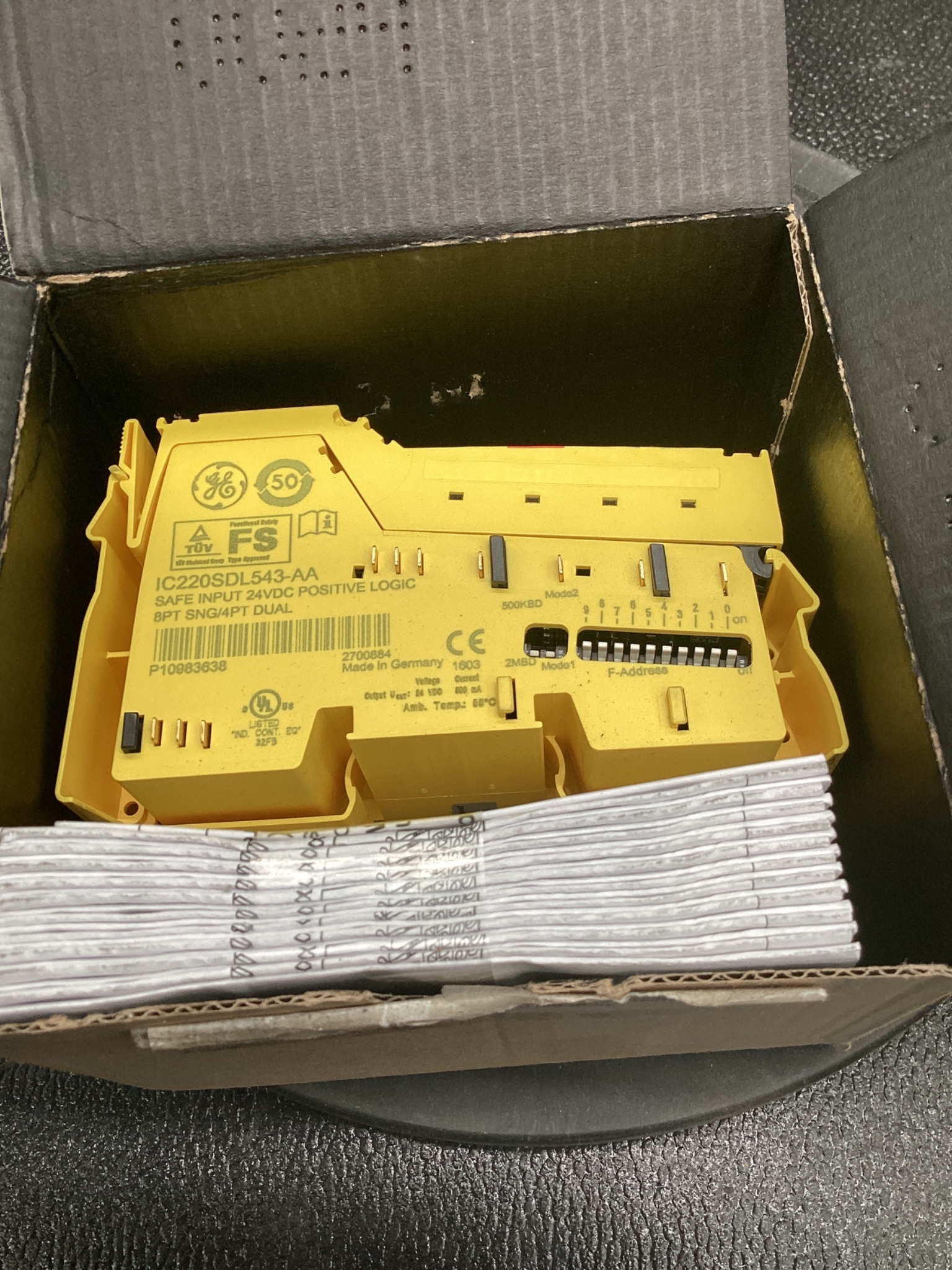 GE IC220SDL543-AA VersaSafe Safety Input Module NEW 4