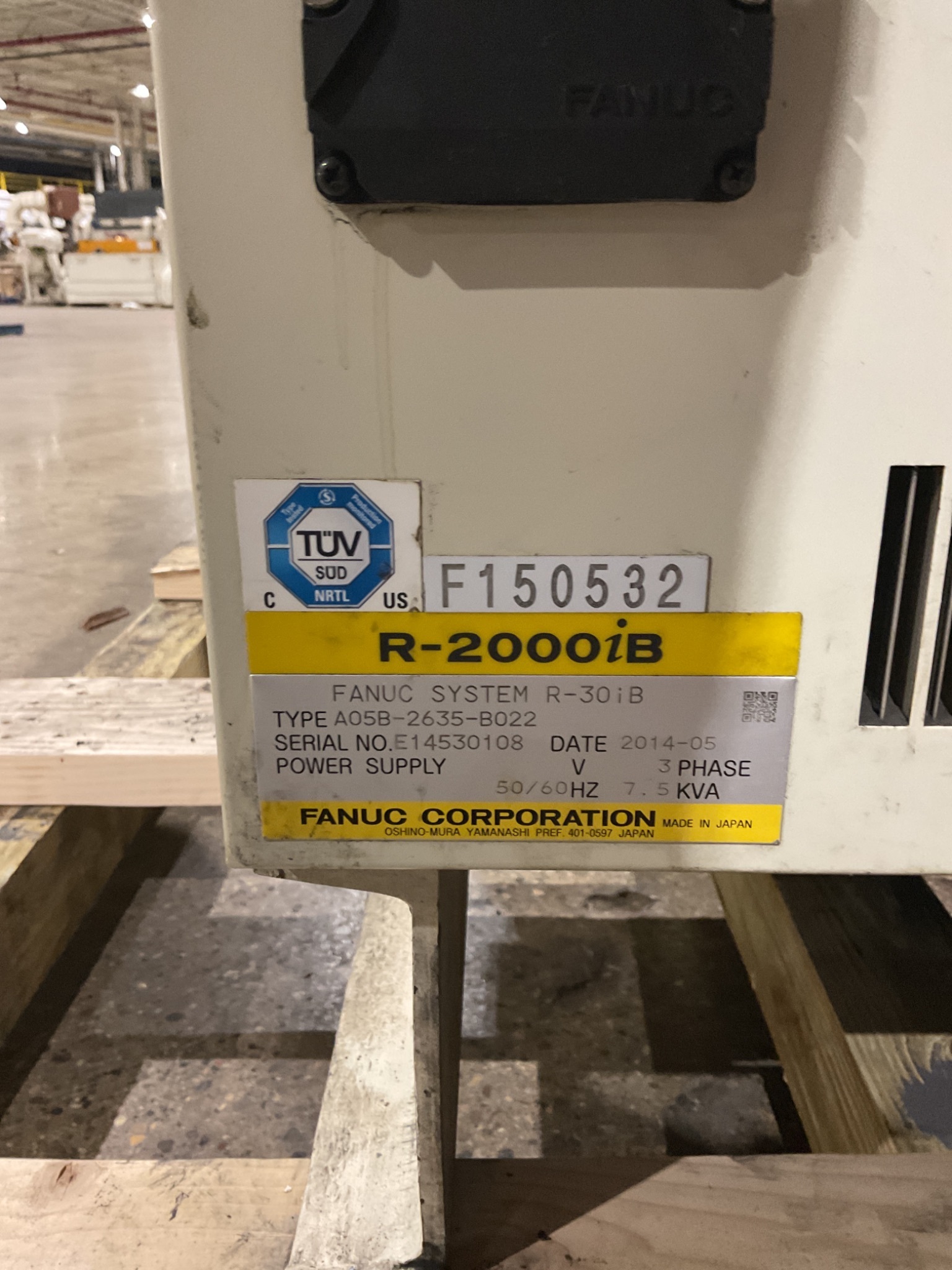 FANUC R-2000iB/210F Complete w/ R-30iB Controls 2012 Arm 2014 Cabinet USED 9