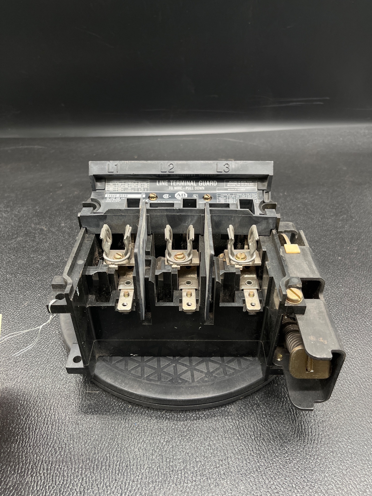 ALLEN BRADLEY 1494V-DS60 Disconnect Switch Ser. A USED 0