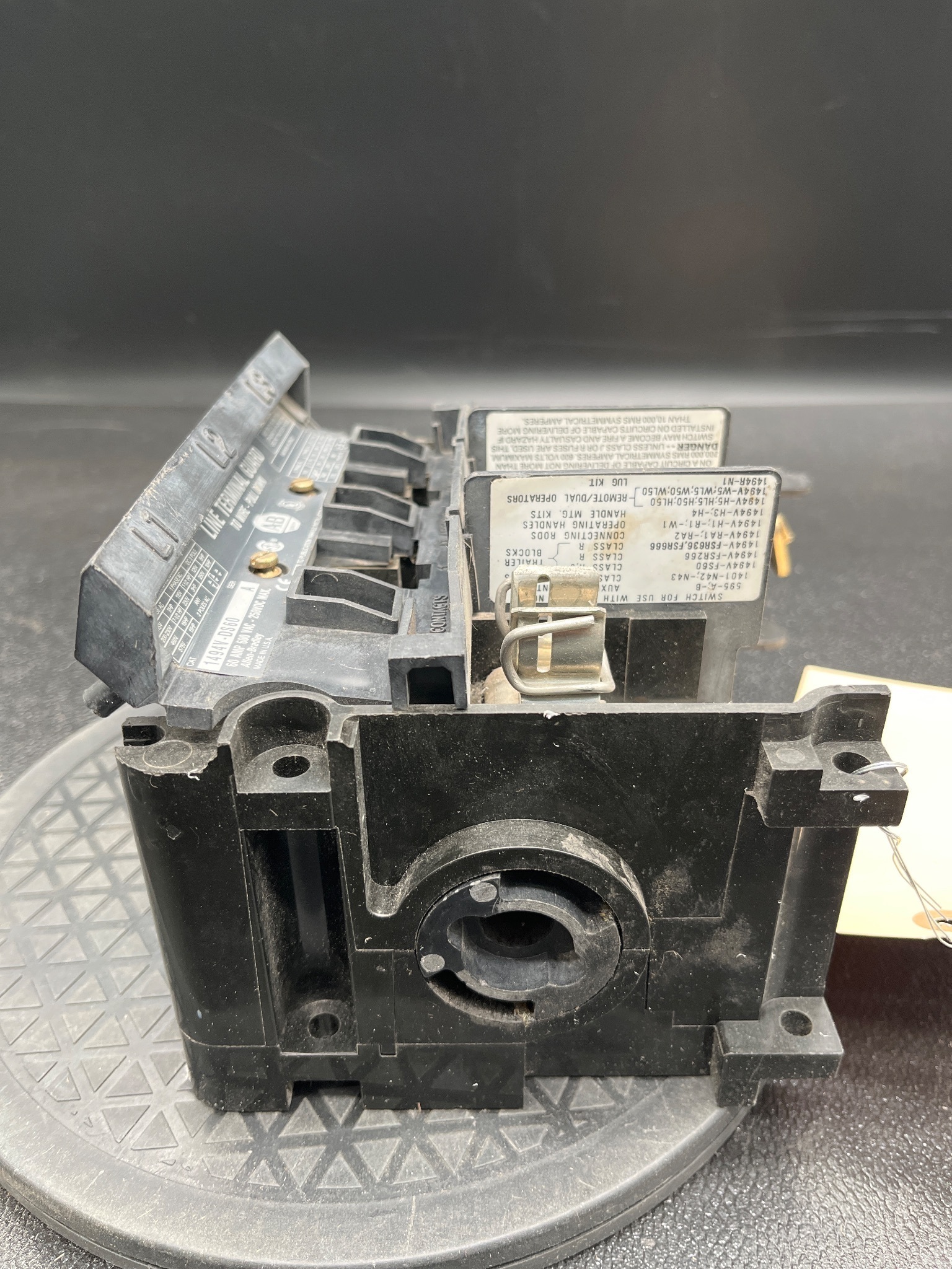 ALLEN BRADLEY 1494V-DS60 Disconnect Switch Ser. A USED 3