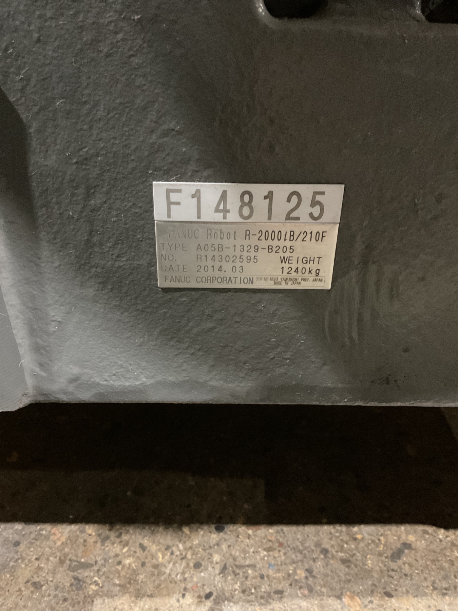 FANUC R-2000iB/210F Complete w/ R-30iB Controls 2014 USED 6