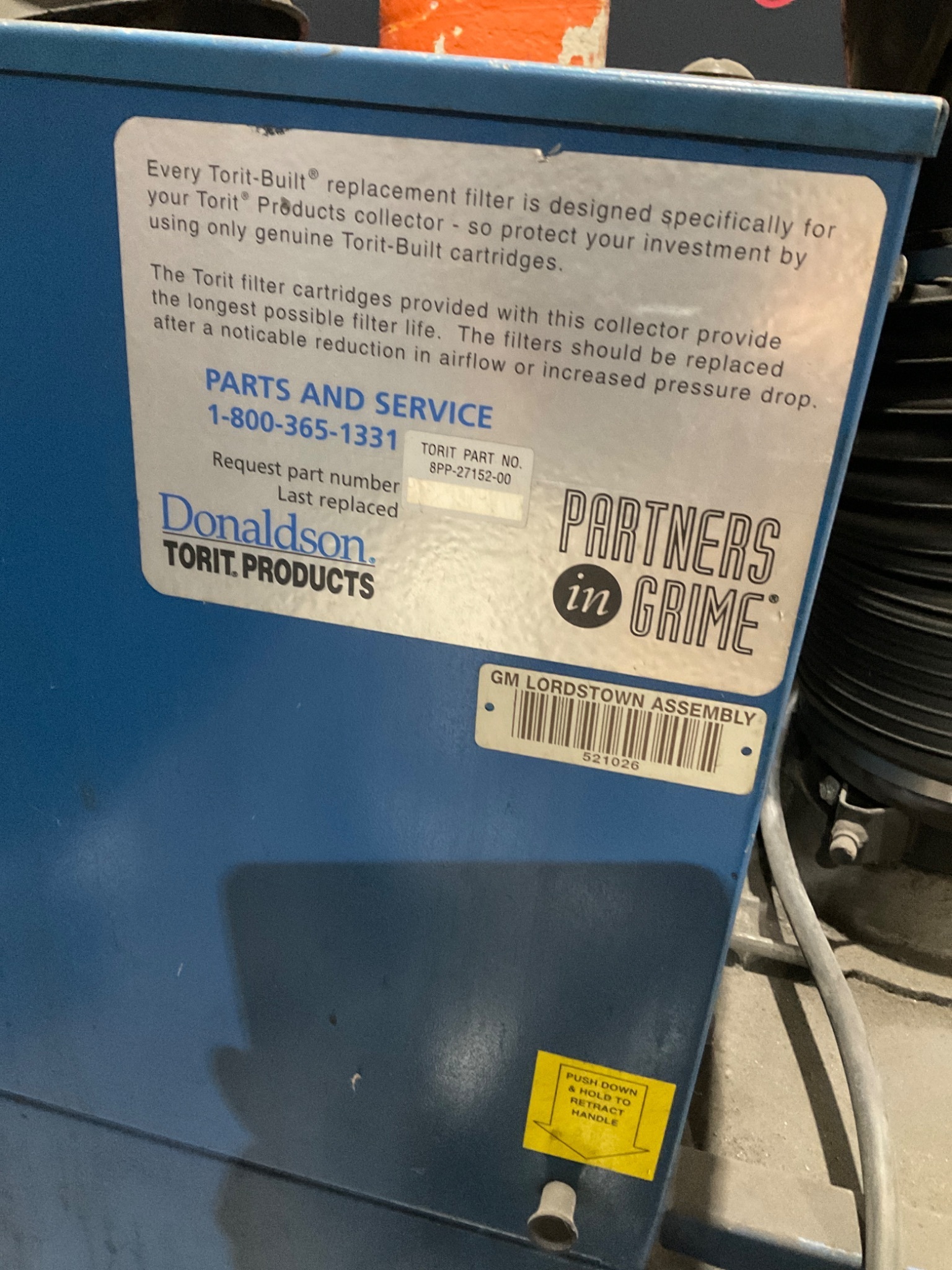 Donaldson Torit TRUNKLINE PORTA TRUNK Dust Collector USED 0
