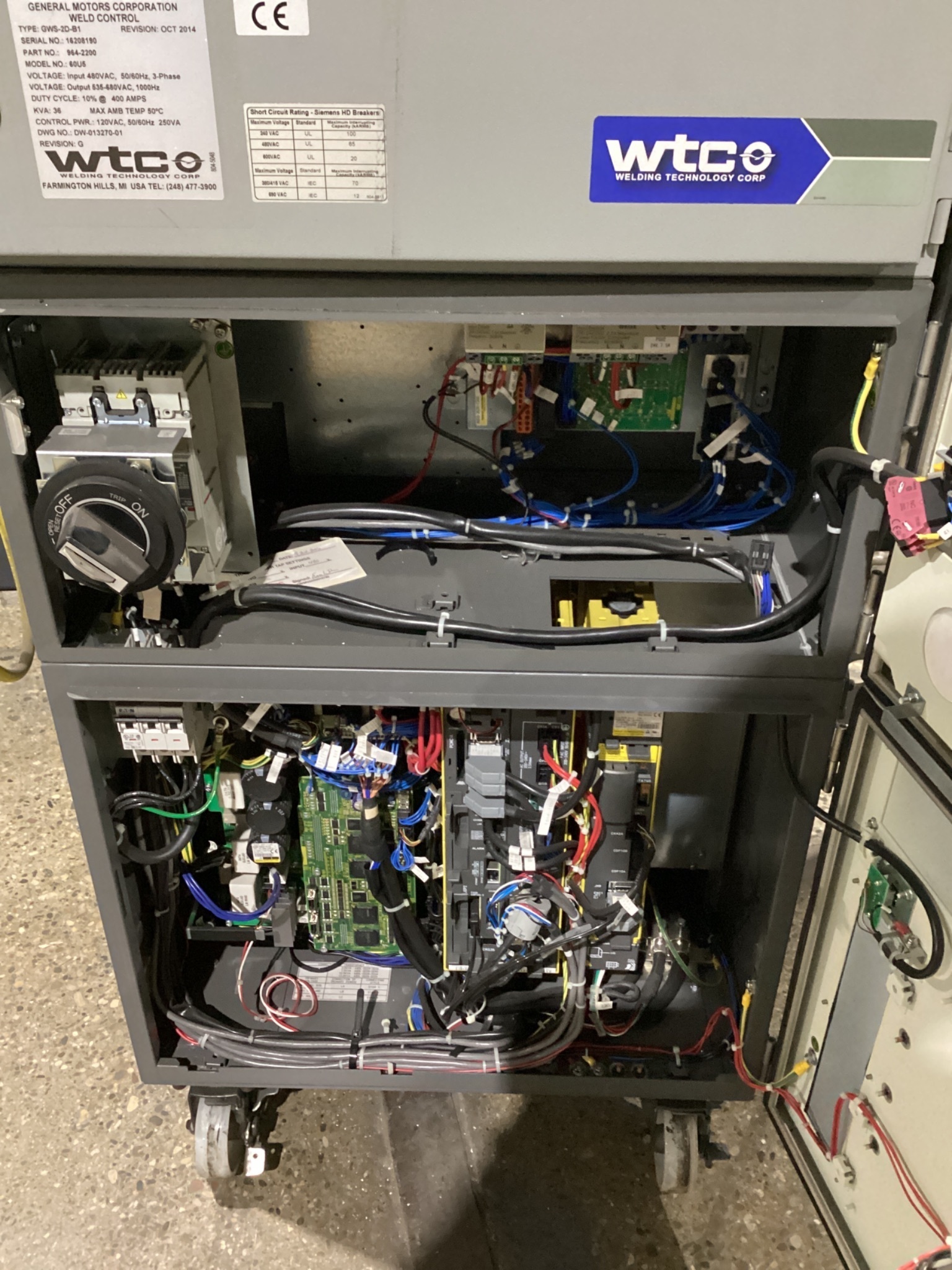 FANUC R-30iB Robot Controller w/ WTC 60U5 Weld Control USED 3