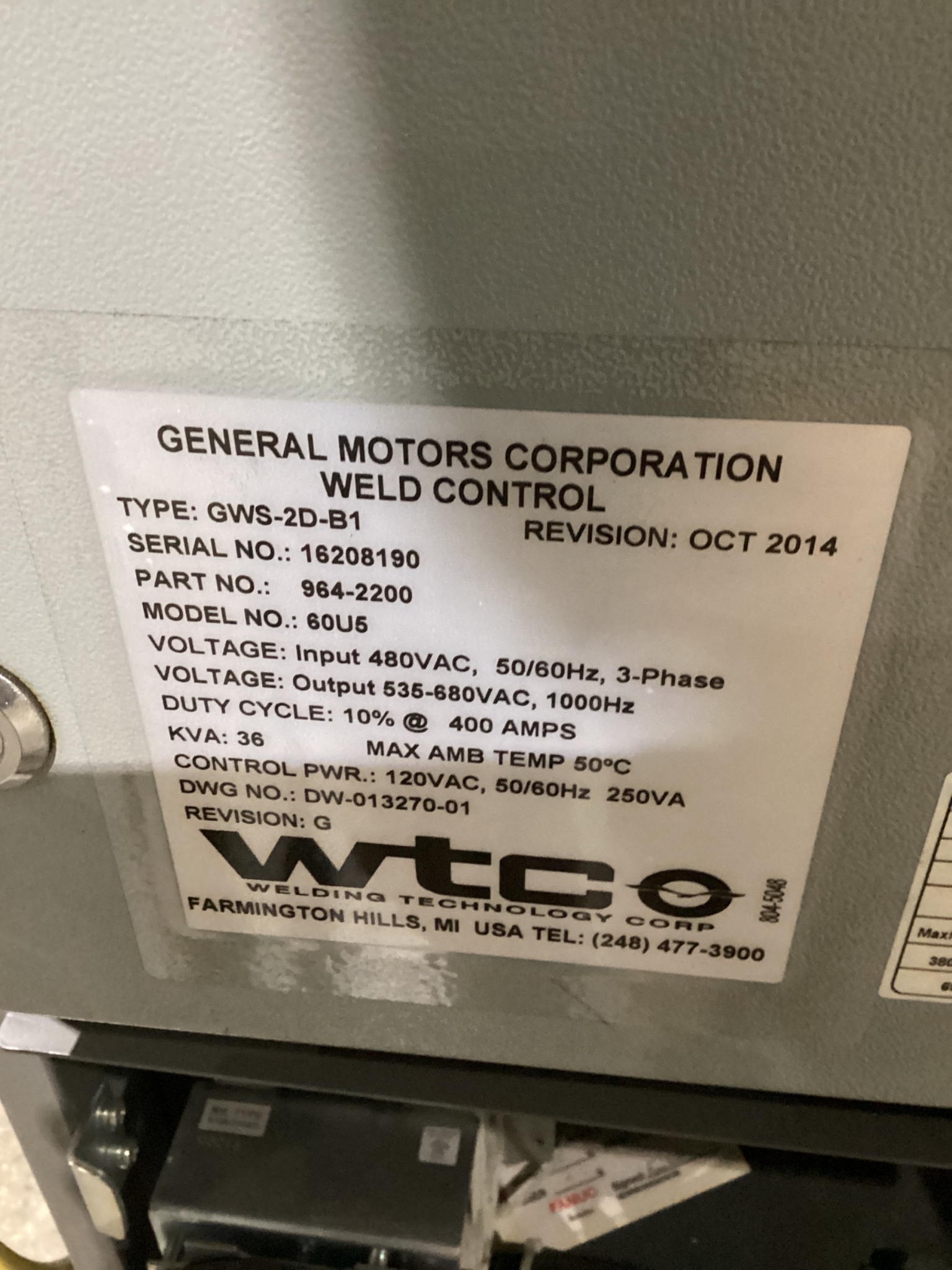 FANUC R-30iB Robot Controller w/ WTC 60U5 Weld Control USED 5