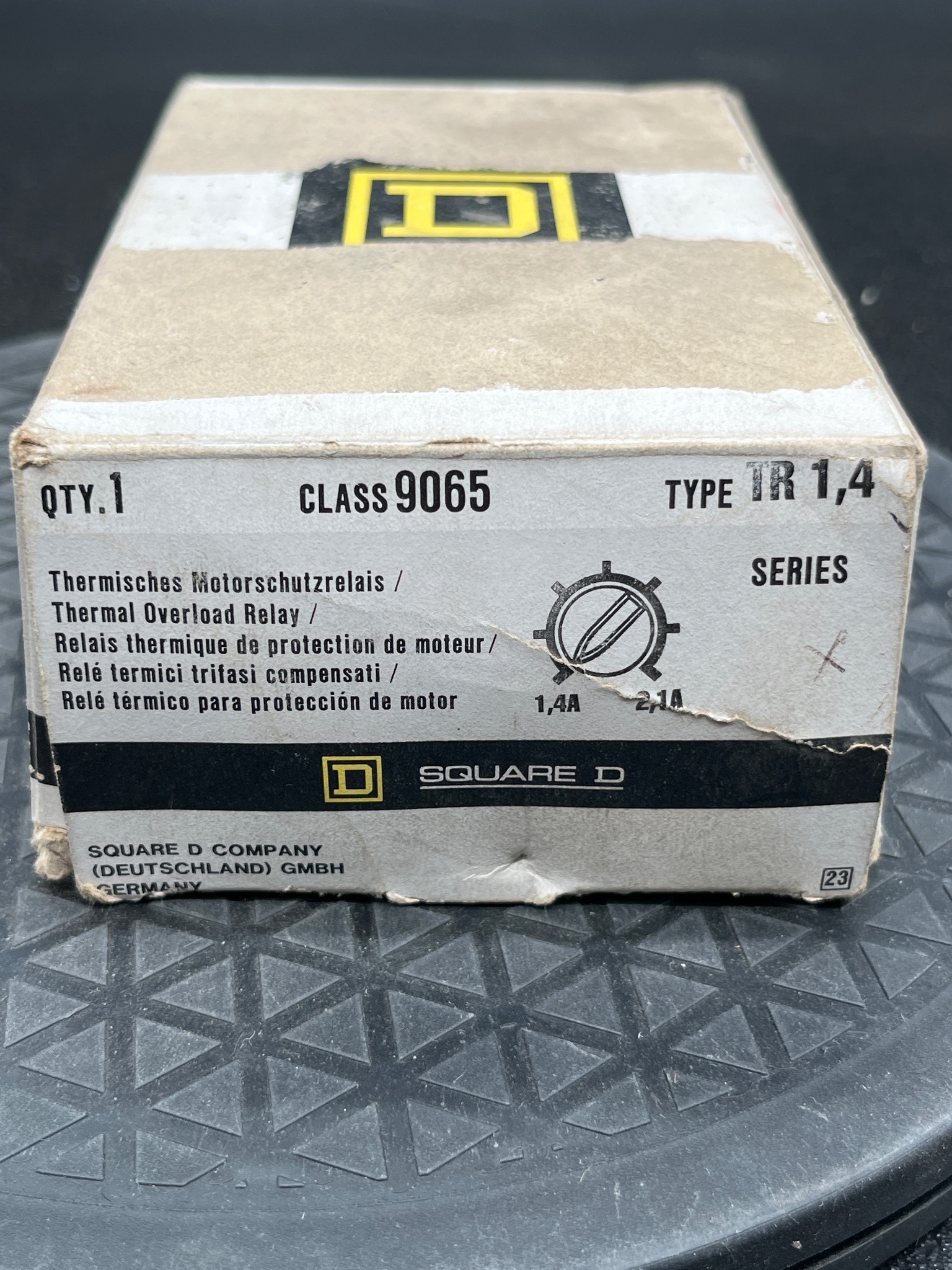 SQUARE D 9065-TR1.4 Thermal Overload Relay NEW 5