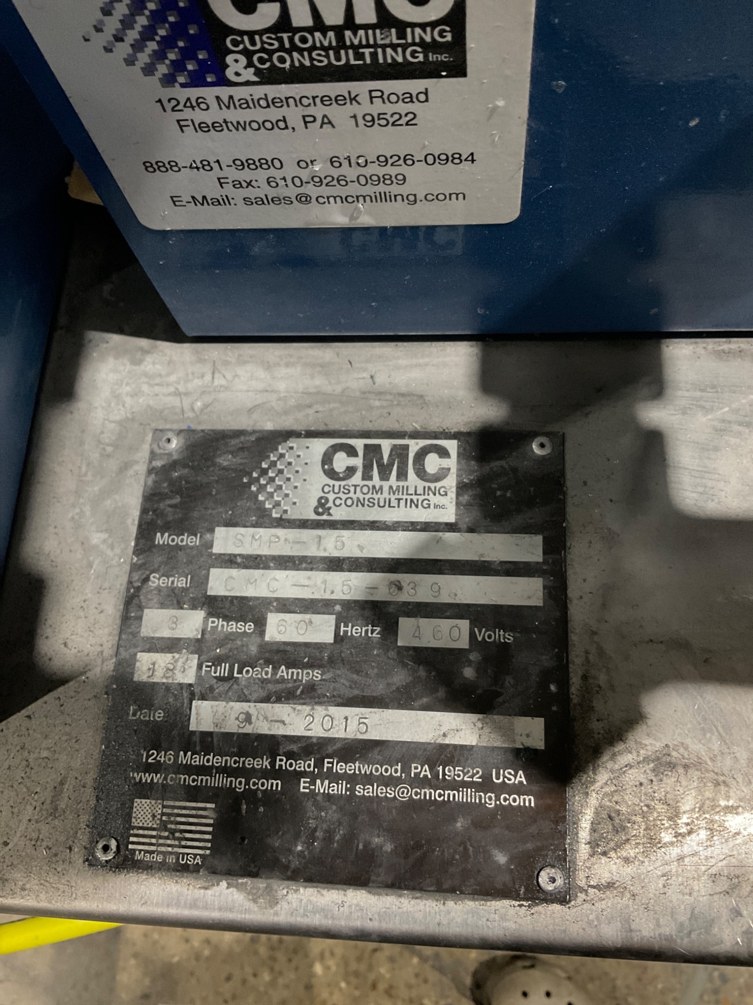 CMC SMP-1.5 Media Mill USED 3