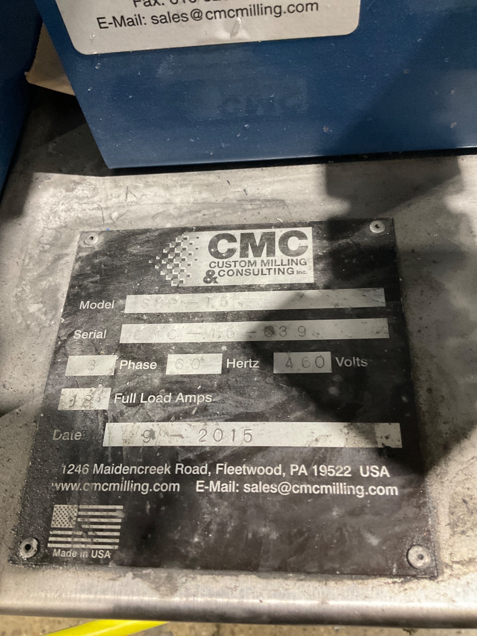 CMC SMP-1.5 Media Mill USED 12
