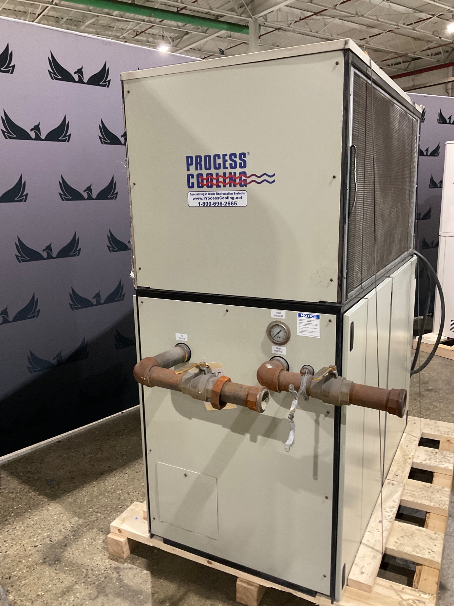 THERMAL CARE LQ2B1004 10 HP AIR-COOLED PROCESS CHILLER USED 0