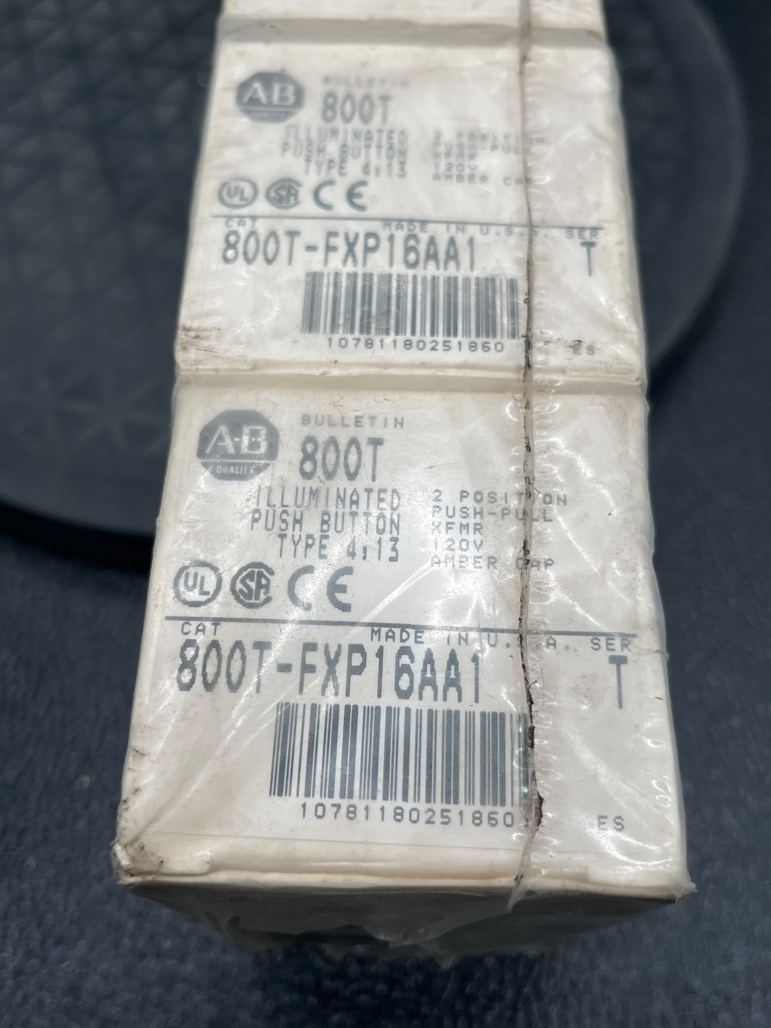 ALLEN BRADLEY 800T-FXP16AA1 Illuminated Push Button NEW (LOT OF 5) 0
