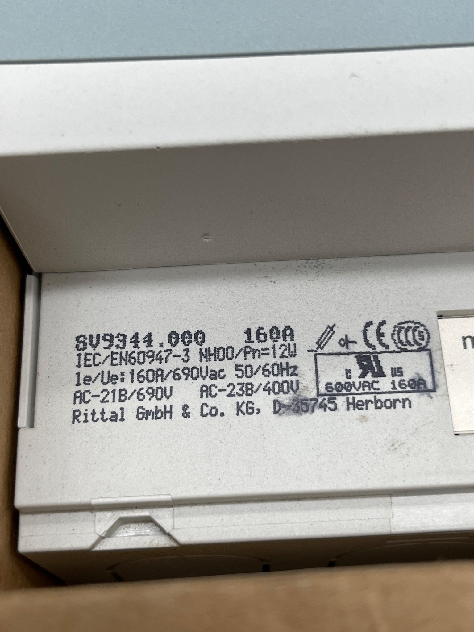 RITTAL SV 9344.000 Fuse Switch Disconnector NEW 5