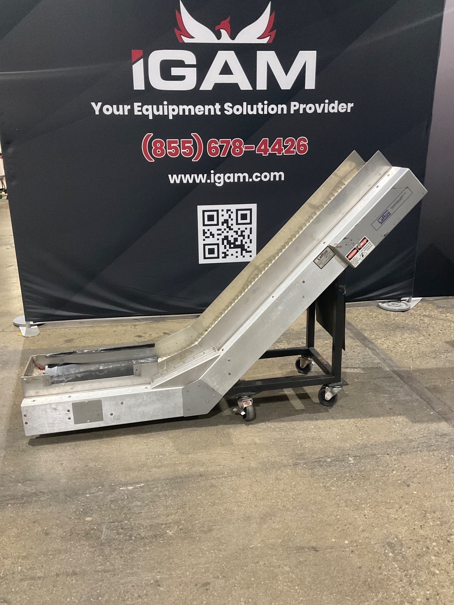LAROS A-525-12-30-54-45 Incline Conveyor USED 0