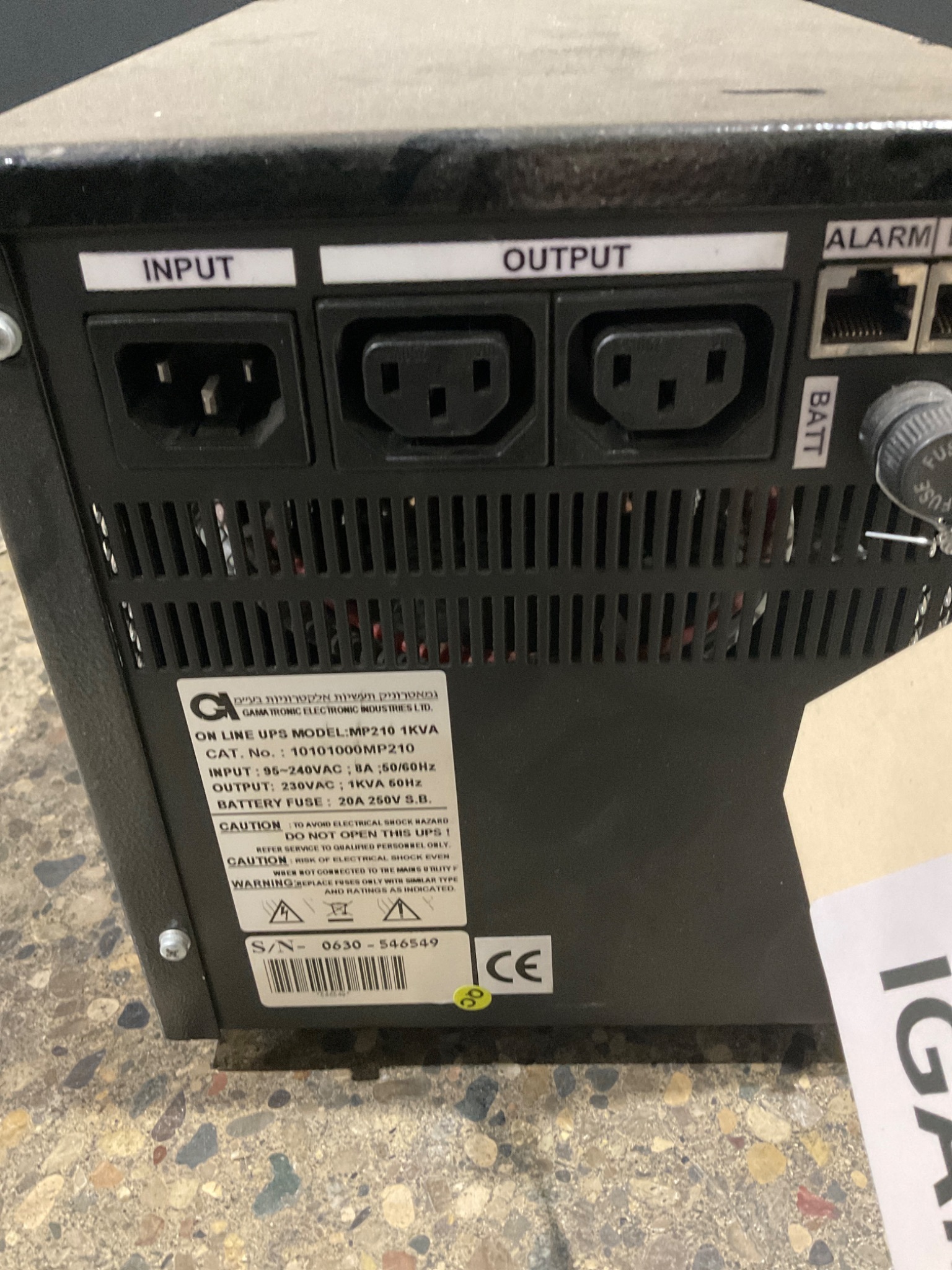 GAMATRONIC MP210 Power Management Module USED 2