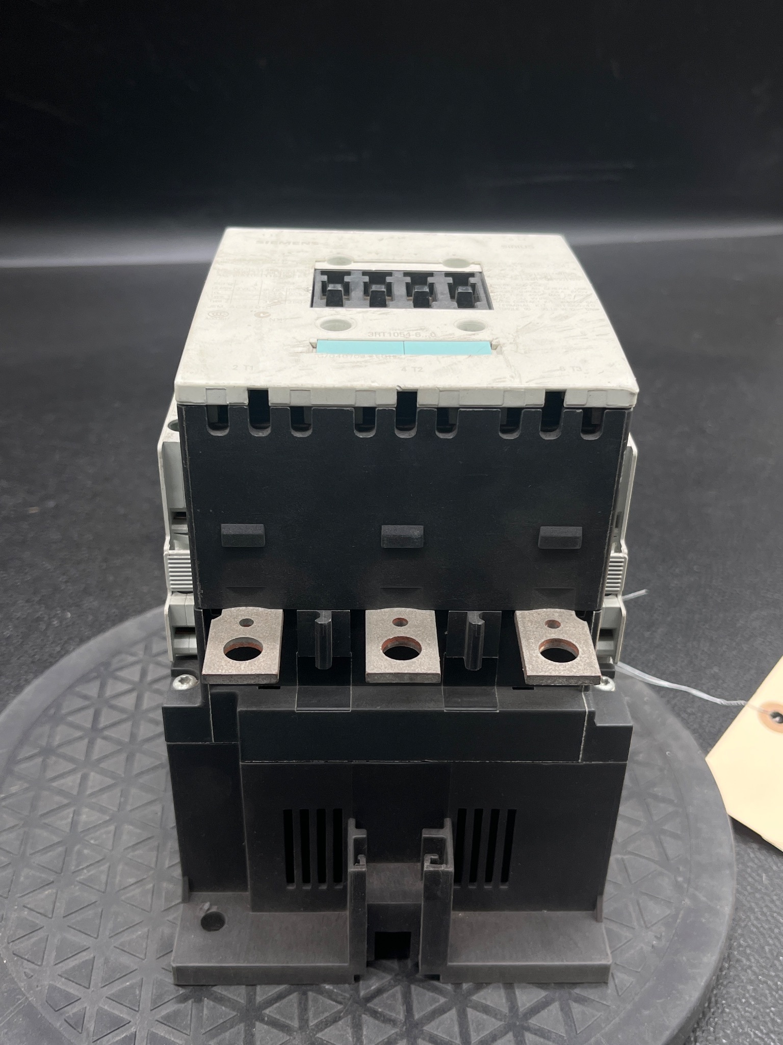SIEMENS 3RT10554-6AB36 Contactor w/ Auxiliary Block USED 1