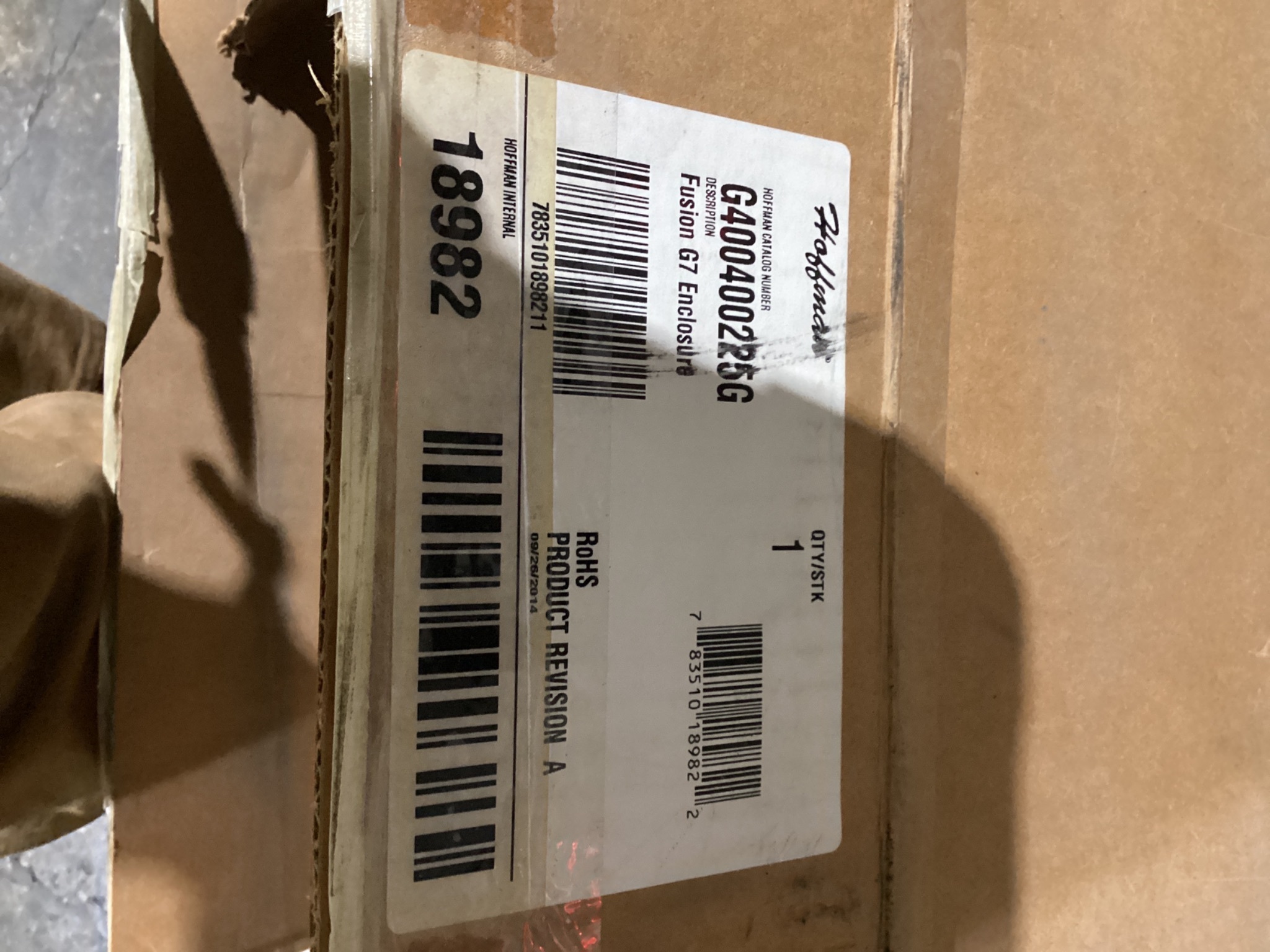 HOFFMAN G400400225G Hinged Wall Mount Enclosure 16x16x8 NEW 2