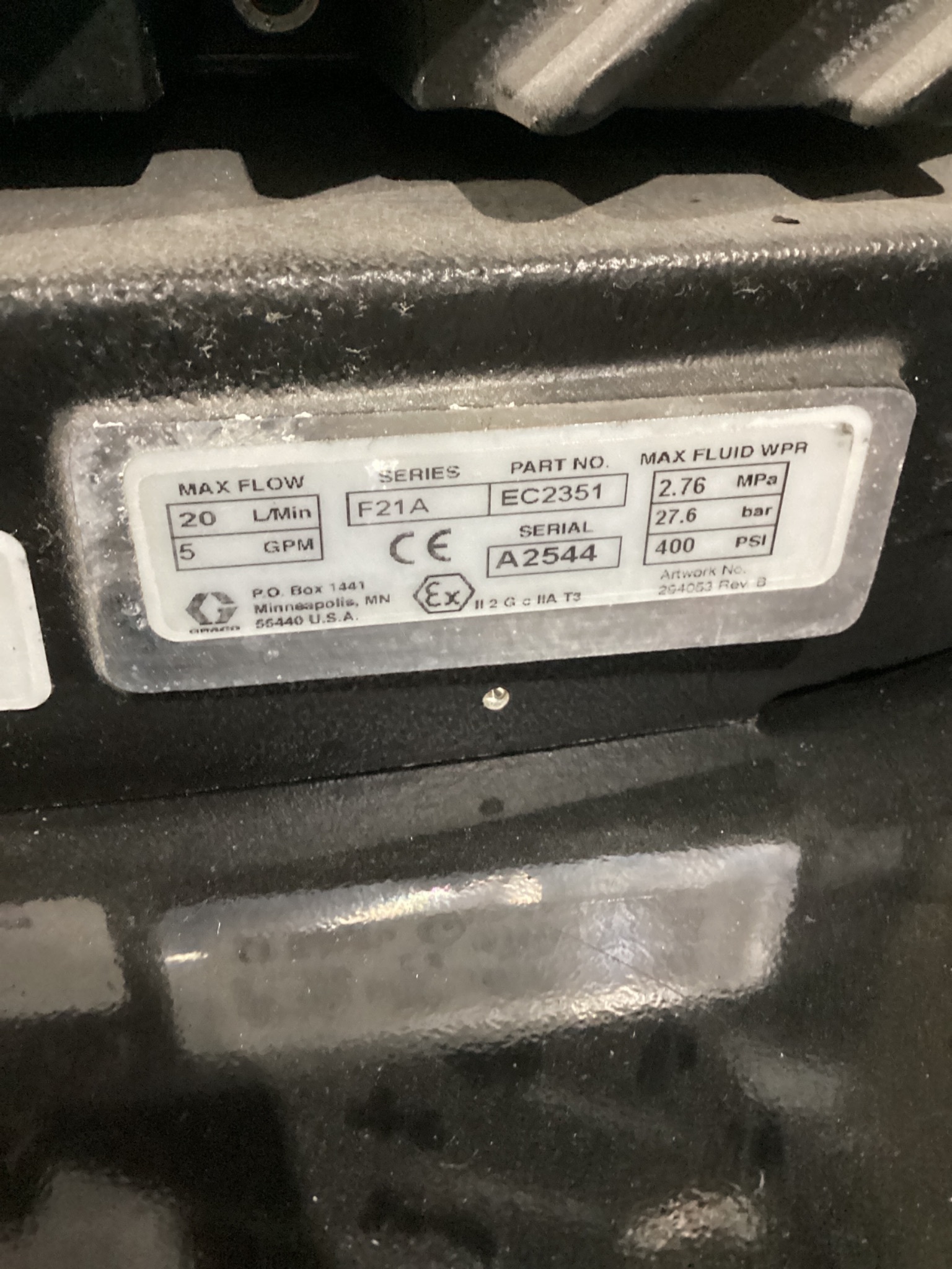 GRACO EM0021 E-Flo DC Motor Dispense System USED 4
