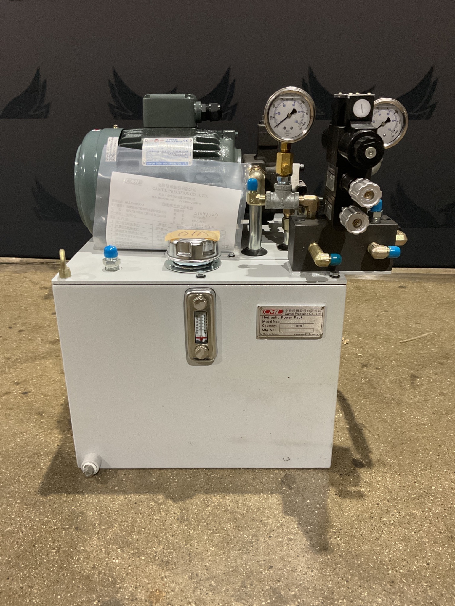 CMT HARDINGE HYDRAULIC POWER UNIT NLA000013301A 60 LITER NEW 0