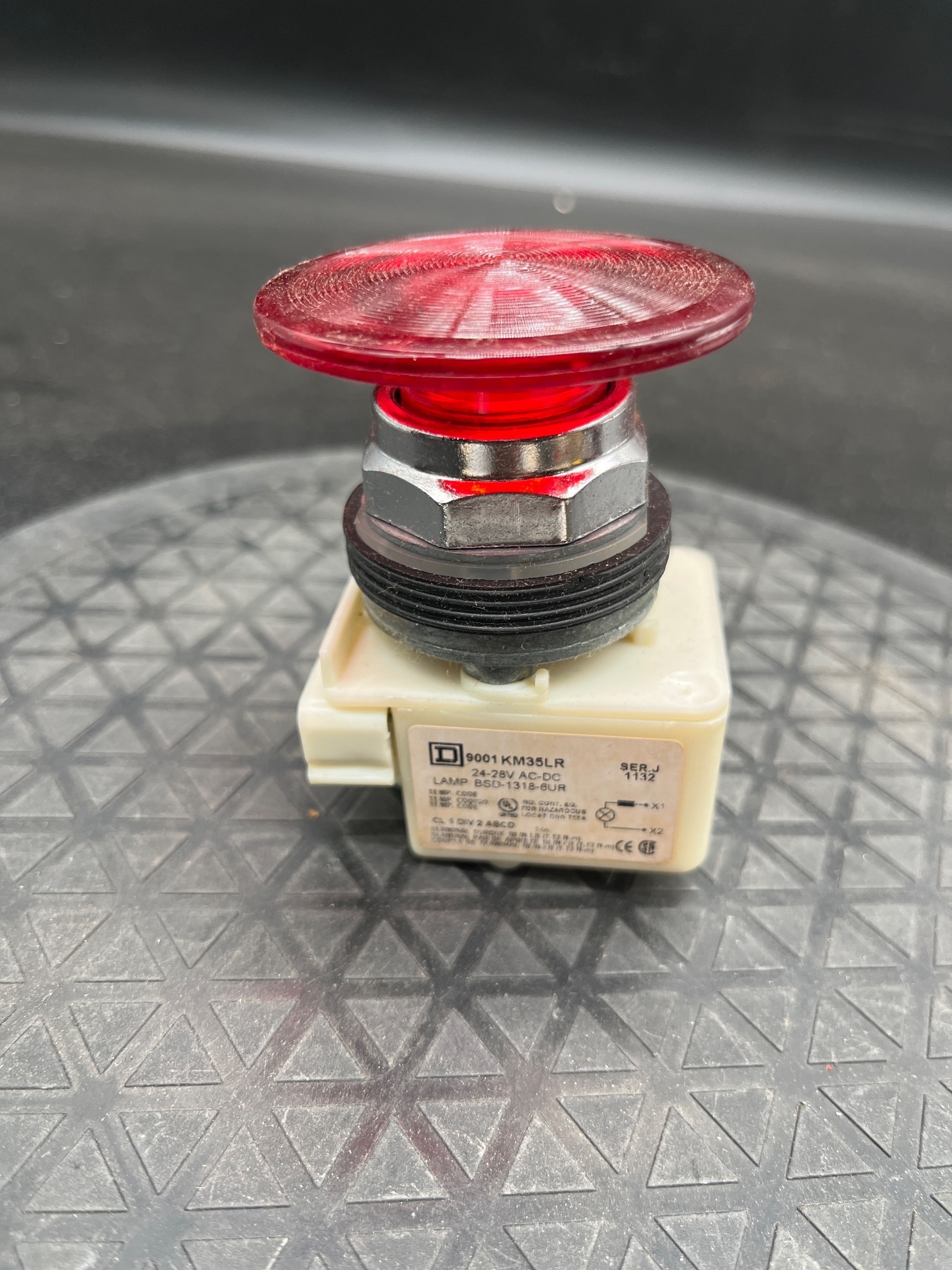 SQUARE D 9001KR9P35LRR21 Illuminated Pushbutton Switch NEW 5