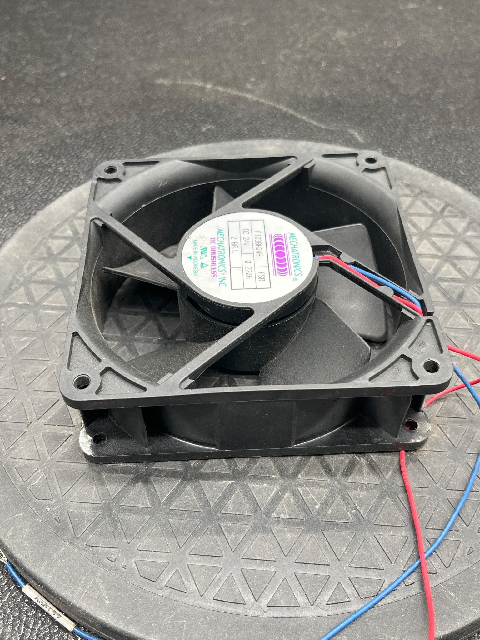MECHATRONICS F1238H24B Axial Cooling Fan 24V 112CFM USED 1