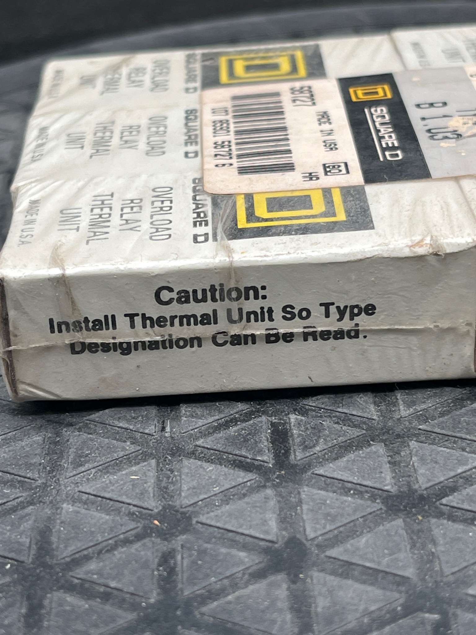SQUARE D B1.03 Thermal Overload Heater Unit NEW (6 Pack) 2