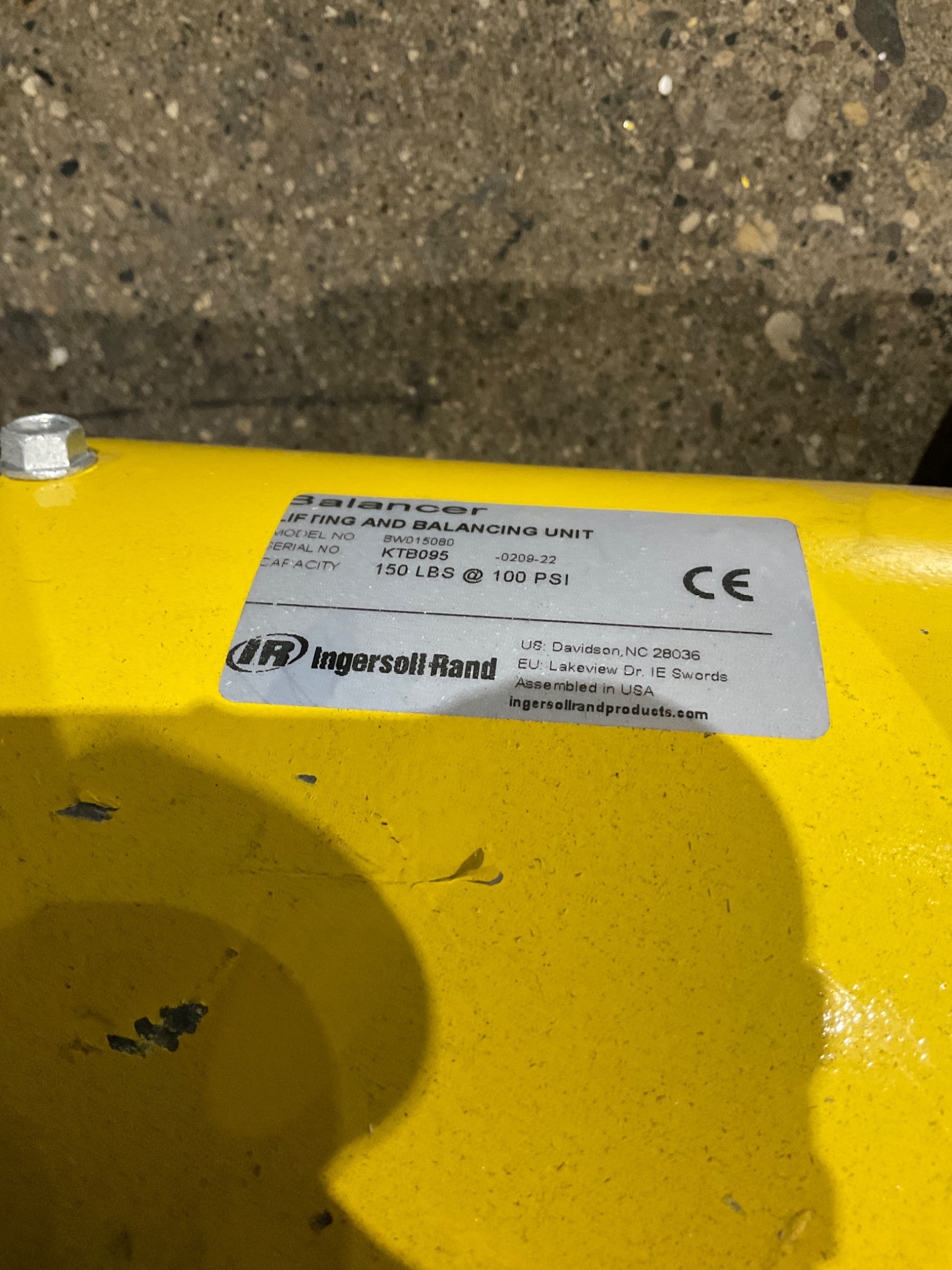 INGERSOLL RAND BW015080 Air Balancer USED 2