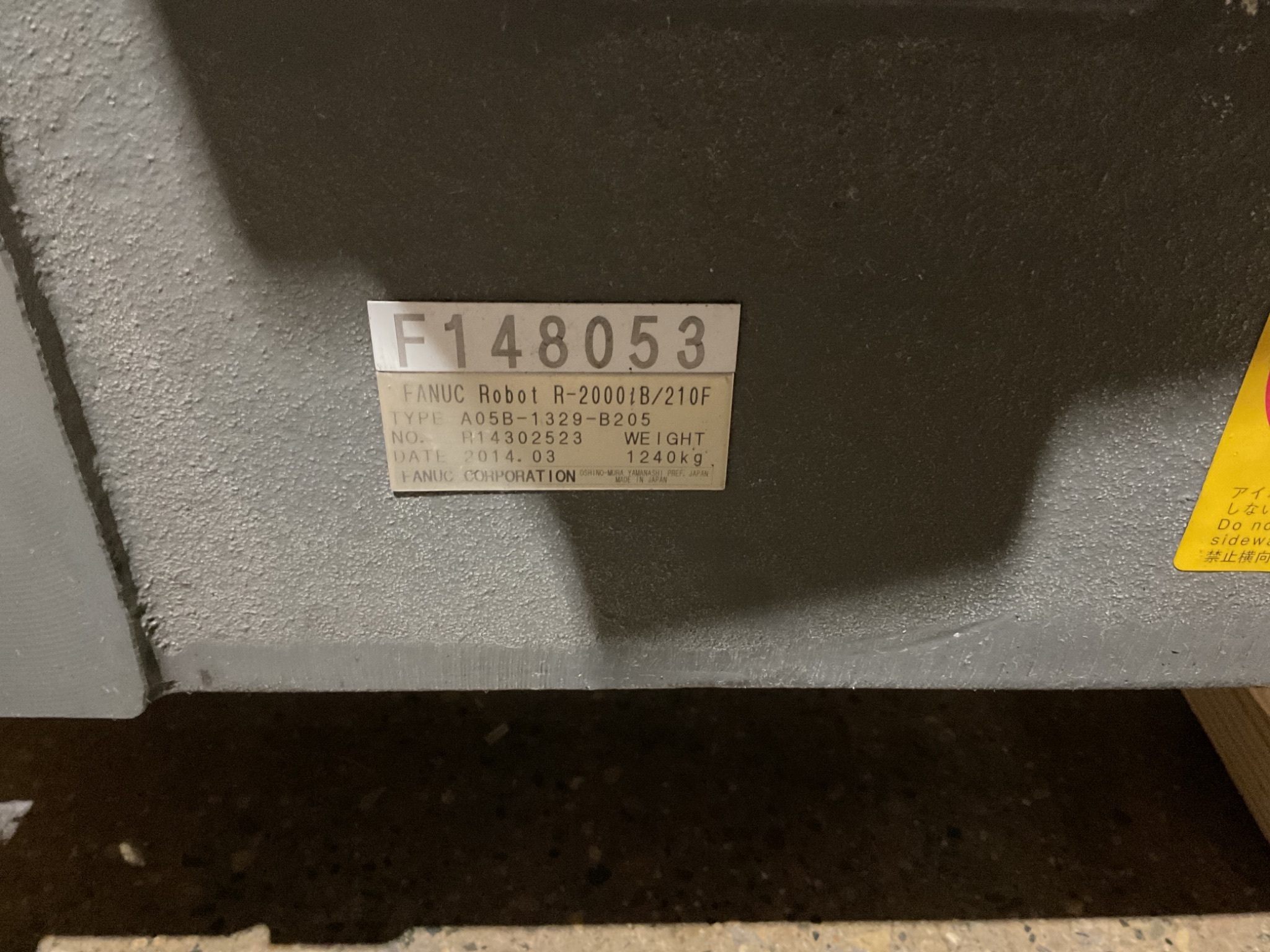 FANUC R-2000iB/210F Complete w/ R-30iB Controls 2014 USED 6