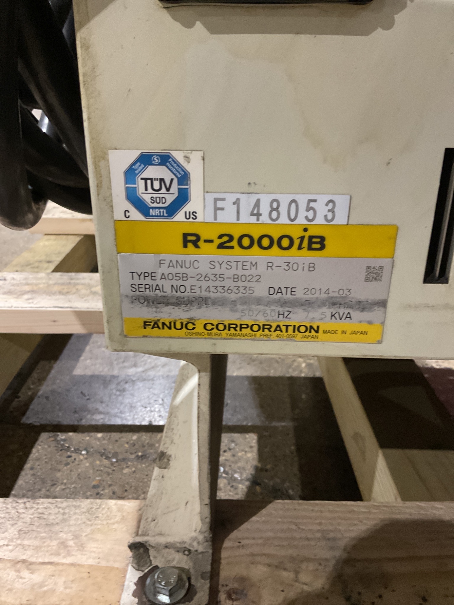 FANUC R-2000iB/210F Complete w/ R-30iB Controls 2014 USED 9
