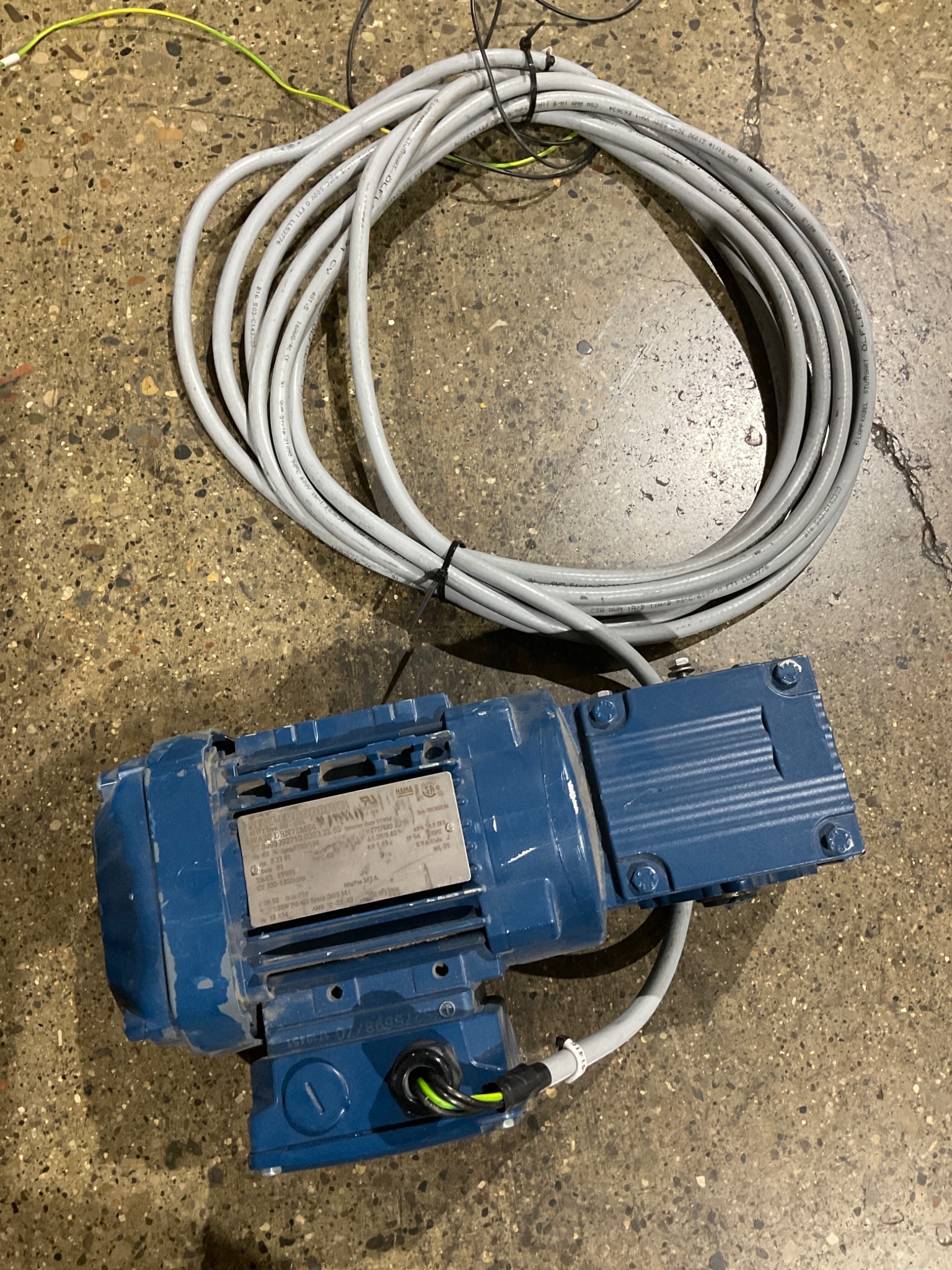 SEW-EURODRIVE WA20 DRN71MS4 Gearmotor USED 6